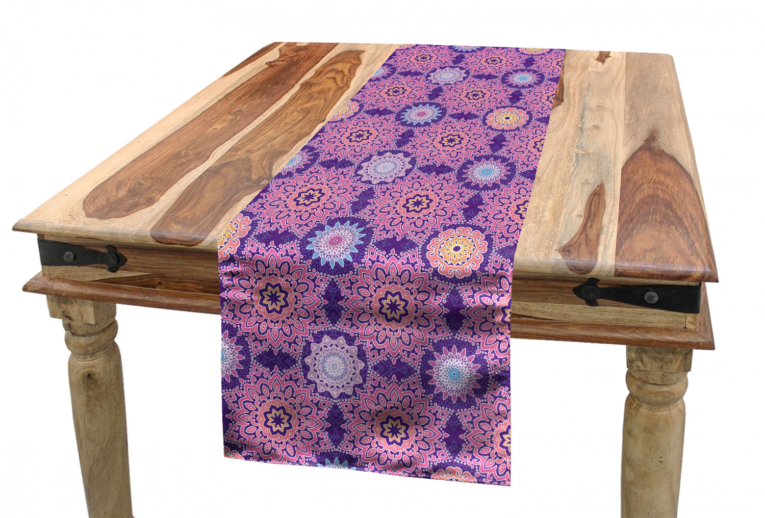 Ambesonne Ethnic Table Runner Dining Room Kitchen Decor in 3 Sizes - Picture 37 of 53