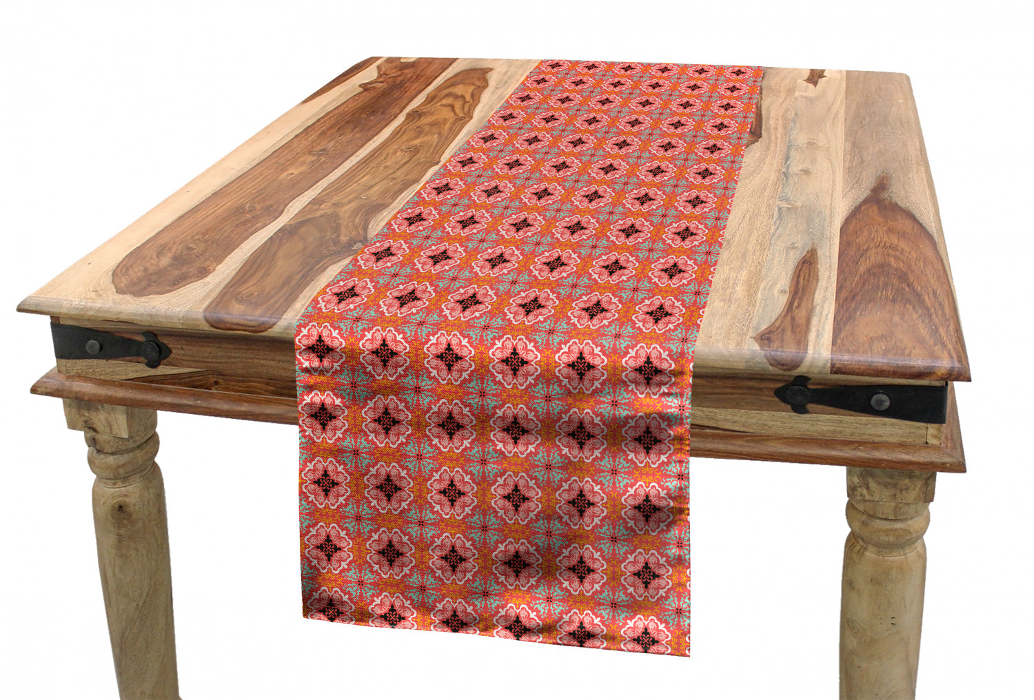 Ambesonne Ethnic Table Runner Dining Room Kitchen Decor in 3 Sizes - Picture 47 of 53
