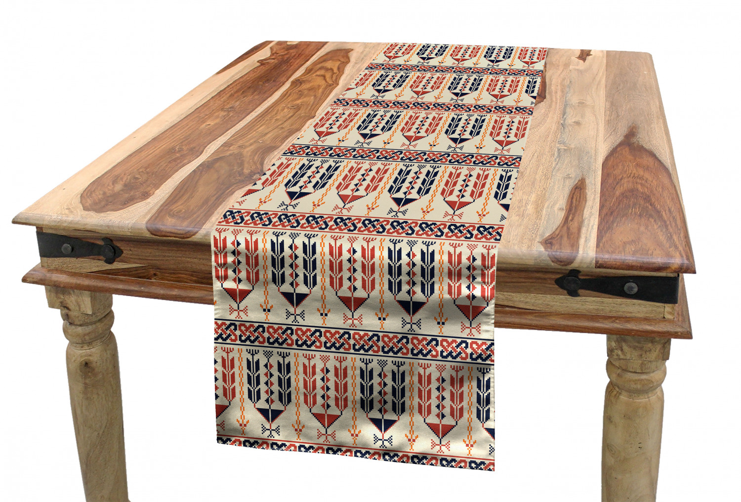 Ambesonne Ethnic Table Runner Dining Room Kitchen Decor in 3 Sizes - Picture 25 of 53