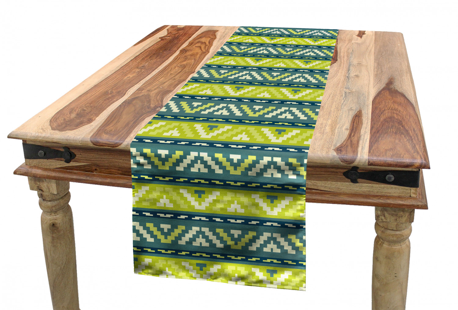 Ambesonne Ethnic Table Runner Dining Room Kitchen Decor in 3 Sizes - Picture 4 of 53