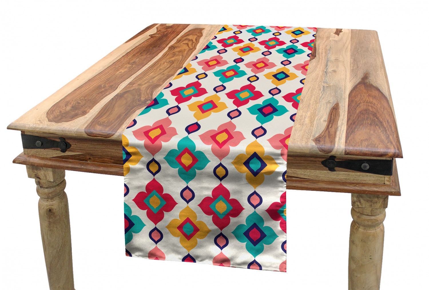 Ambesonne Ethnic Table Runner Dining Room Kitchen Decor in 3 Sizes - Picture 19 of 53