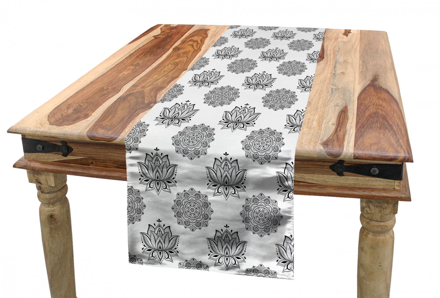 Ambesonne Ethnic Table Runner Dining Room Kitchen Decor in 3 Sizes - Picture 33 of 53