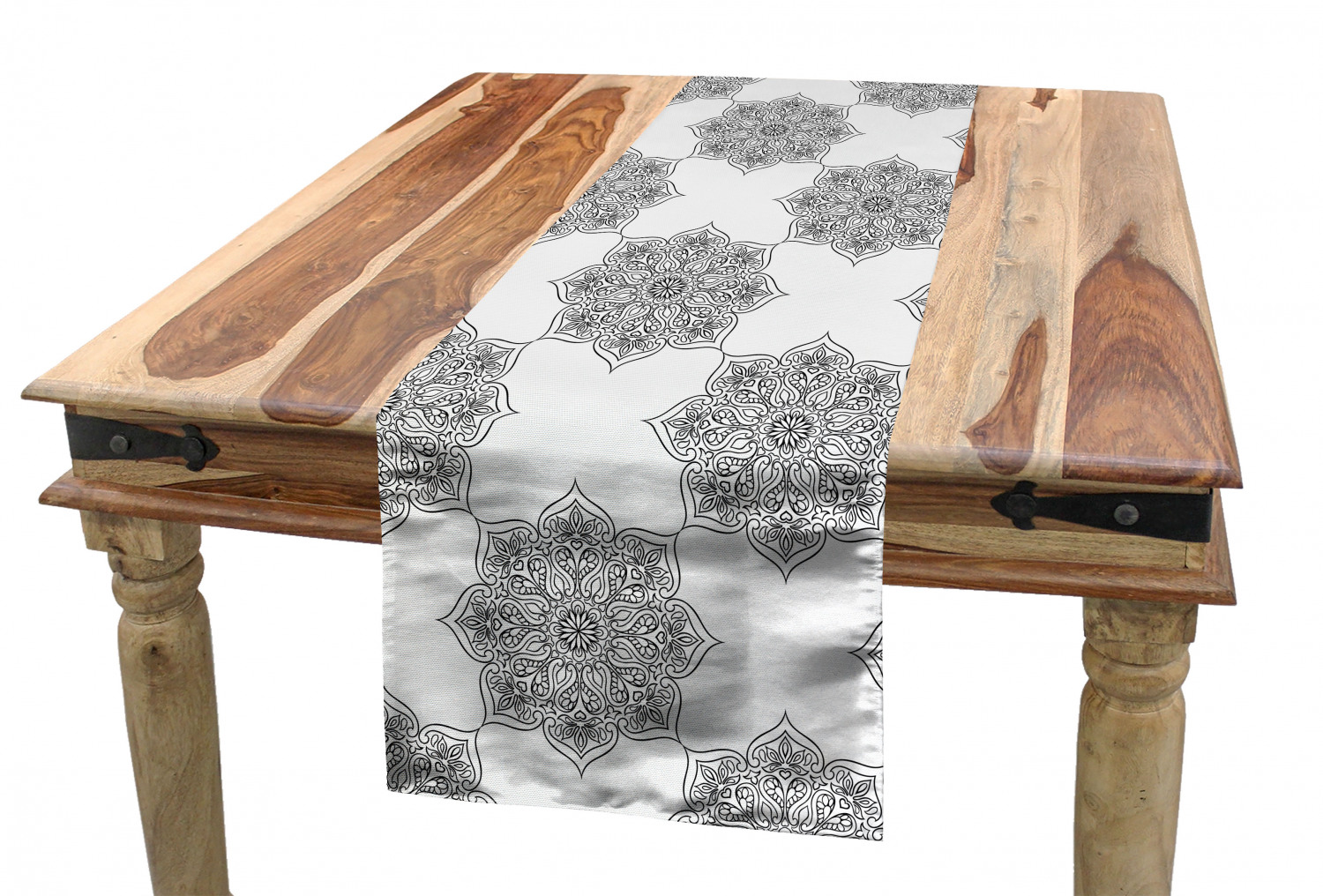 Ambesonne Ethnic Table Runner Dining Room Kitchen Decor in 3 Sizes - Picture 23 of 53