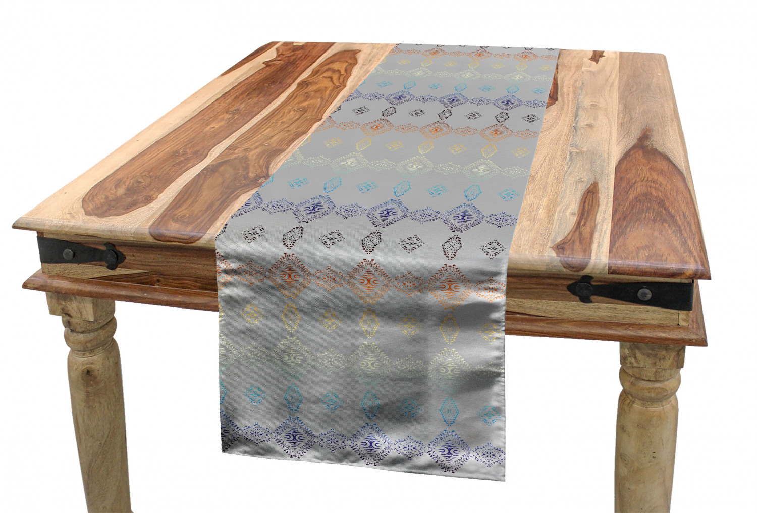 Ambesonne Ethnic Table Runner Dining Room Kitchen Decor in 3 Sizes - Picture 13 of 53