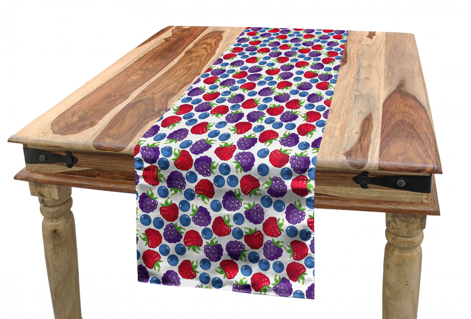 Ambesonne Colorful Theme Table Runner Dining Room Kitchen Decor in 3 Sizes - Picture 63 of 63