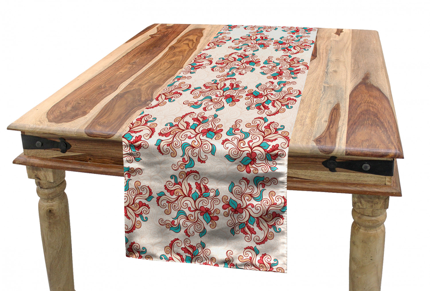 Ambesonne Colorful Theme Table Runner Dining Room Kitchen Decor in 3 Sizes - Picture 52 of 63