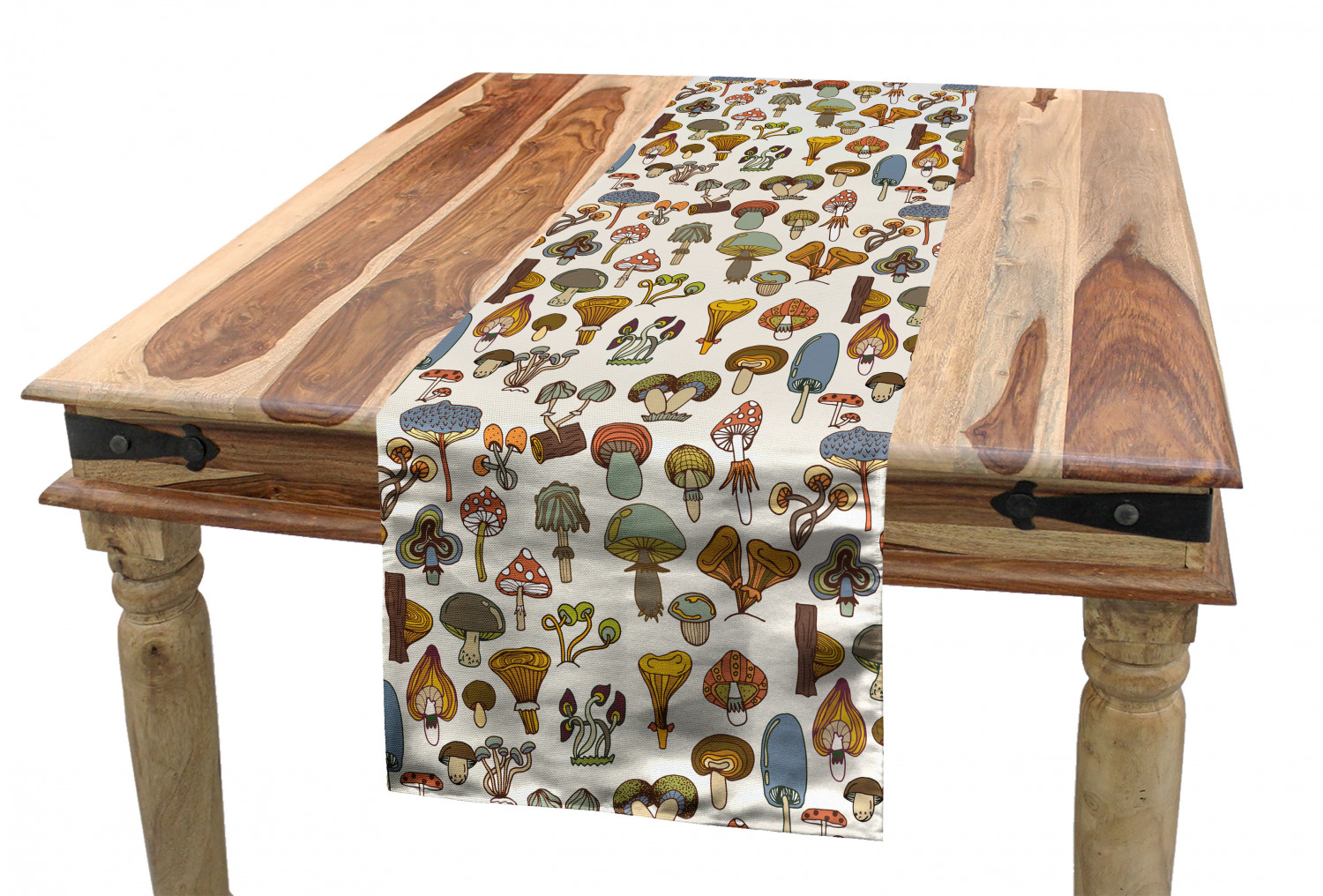 Ambesonne Colorful Theme Table Runner Dining Room Kitchen Decor in 3 Sizes - Picture 11 of 63