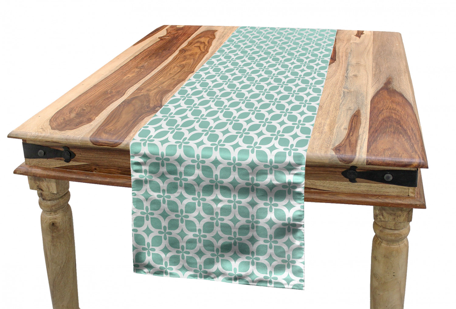 Ambesonne Leaves Design Table Runner Dining Room Kitchen Decor in 3 Sizes - Picture 52 of 63