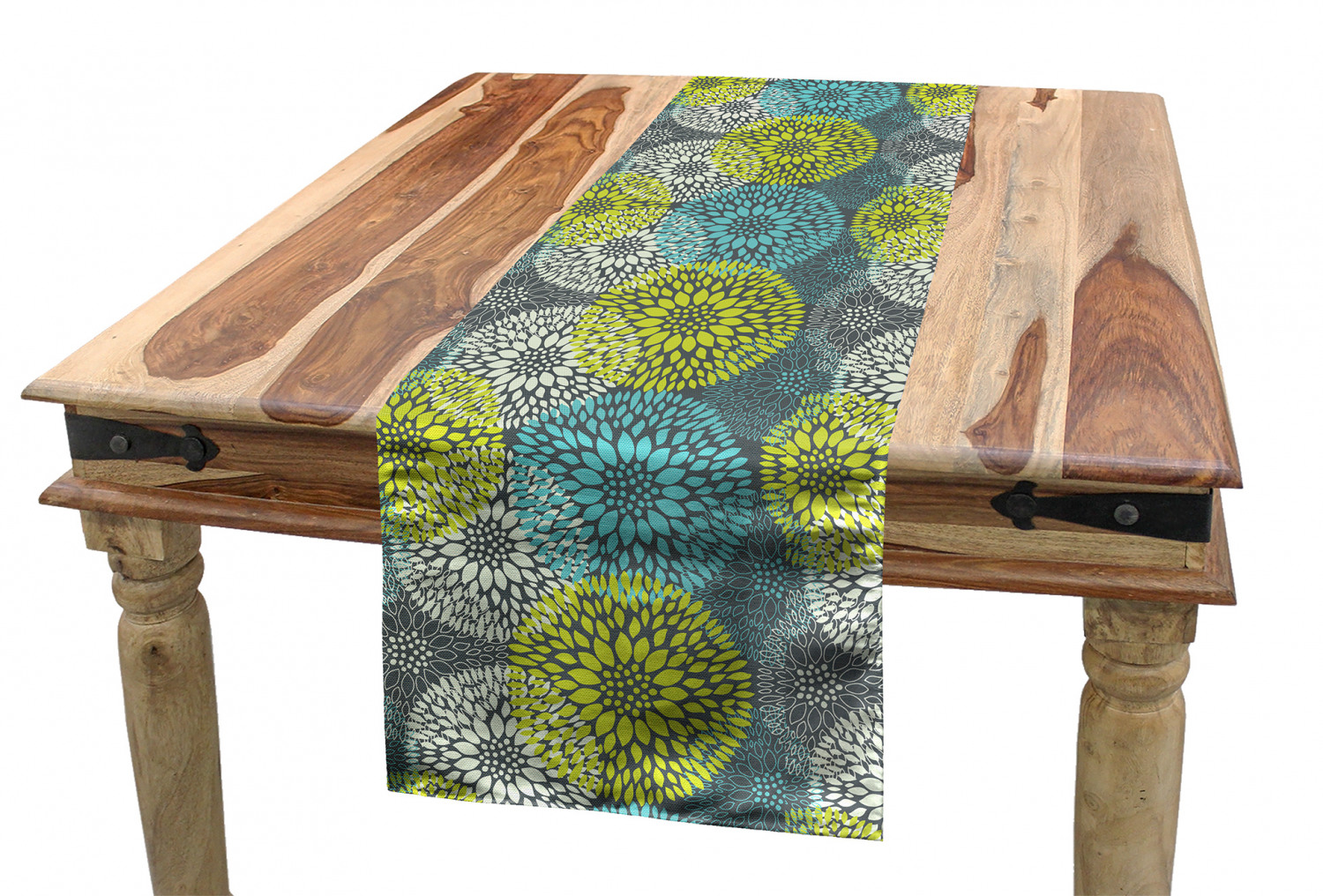 Ambesonne Leaves Design Table Runner Dining Room Kitchen Decor in 3 Sizes - Picture 43 of 63