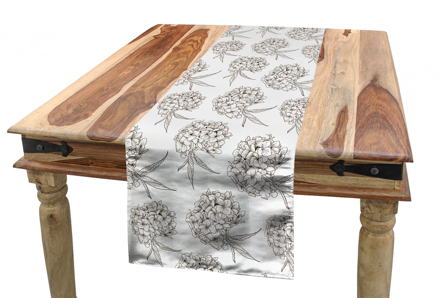 Ambesonne Leaves Design Table Runner Dining Room Kitchen Decor in 3 Sizes - Picture 31 of 63