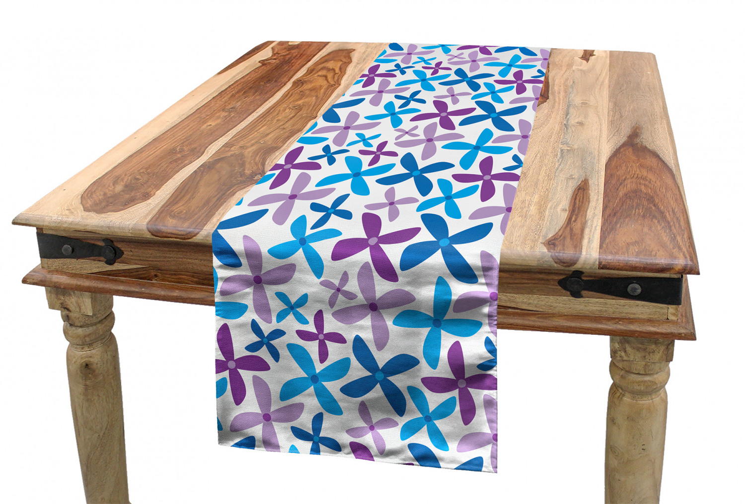 Ambesonne Leaves Design Table Runner Dining Room Kitchen Decor in 3 Sizes - Picture 4 of 63