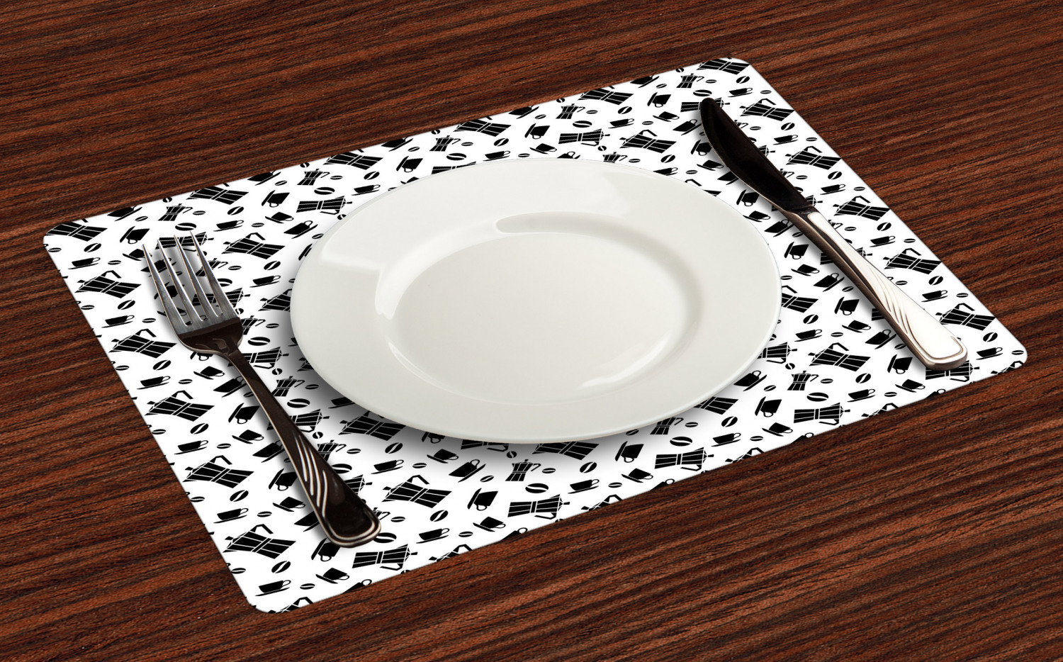 Ambesonne Place Mats 4 pcs Set Fabric Placemats Dining Room 12.4" x 18.4" - Picture 74 of 244