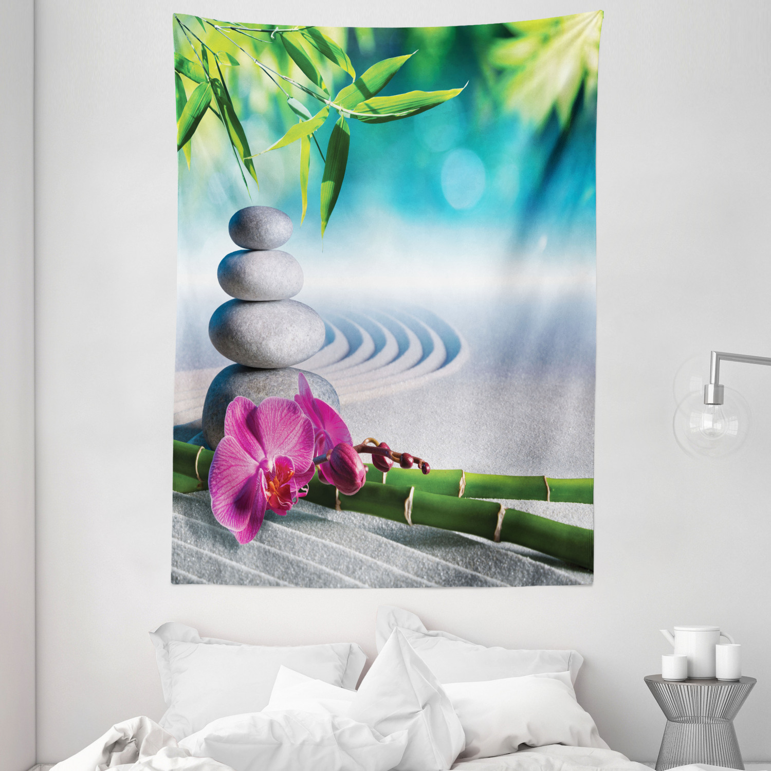 Flower outlet print tapestry