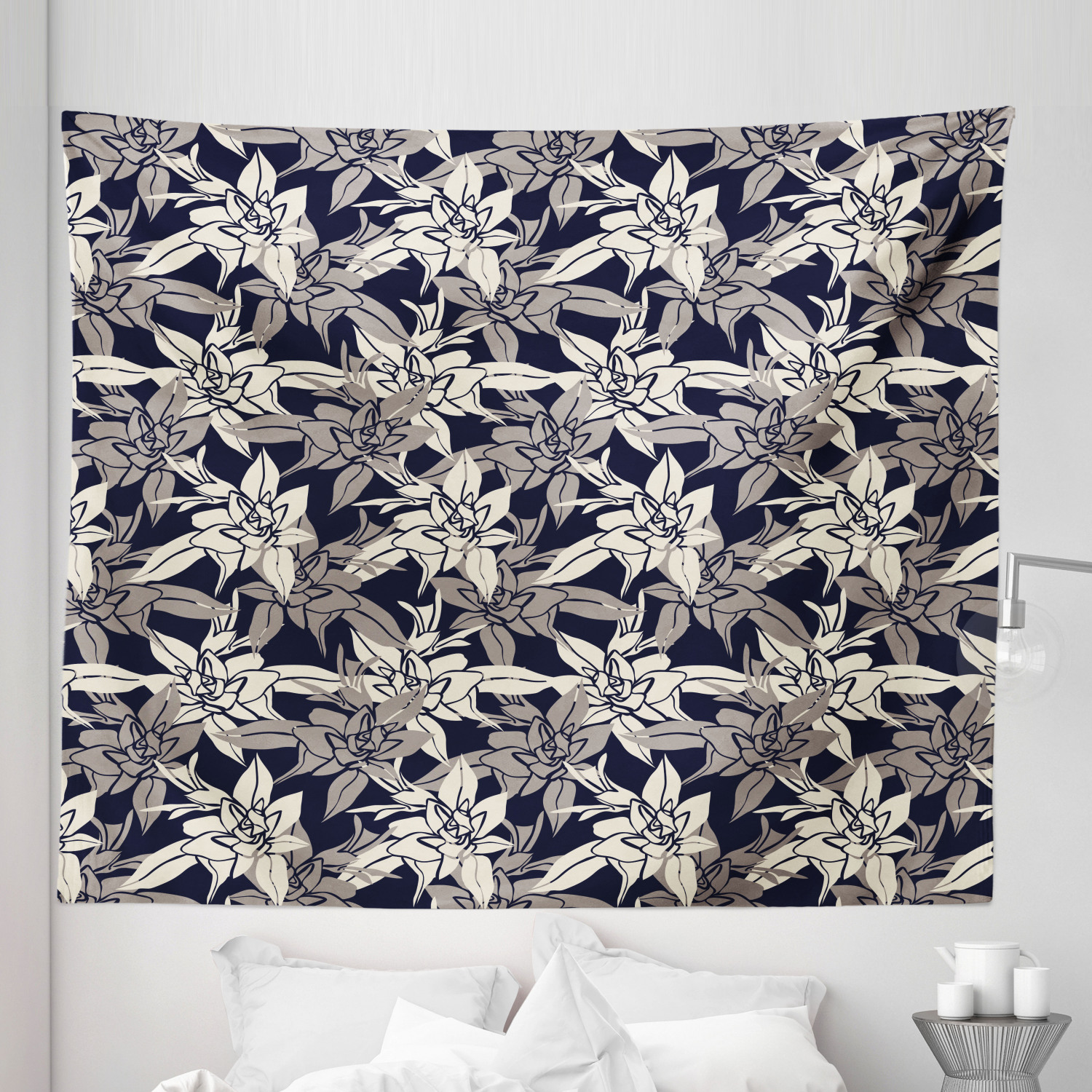 Ambesonne Floral Garden Microfiber Tapestry Wall Hanging Decor in 5 Sizes - Picture 16 of 27
