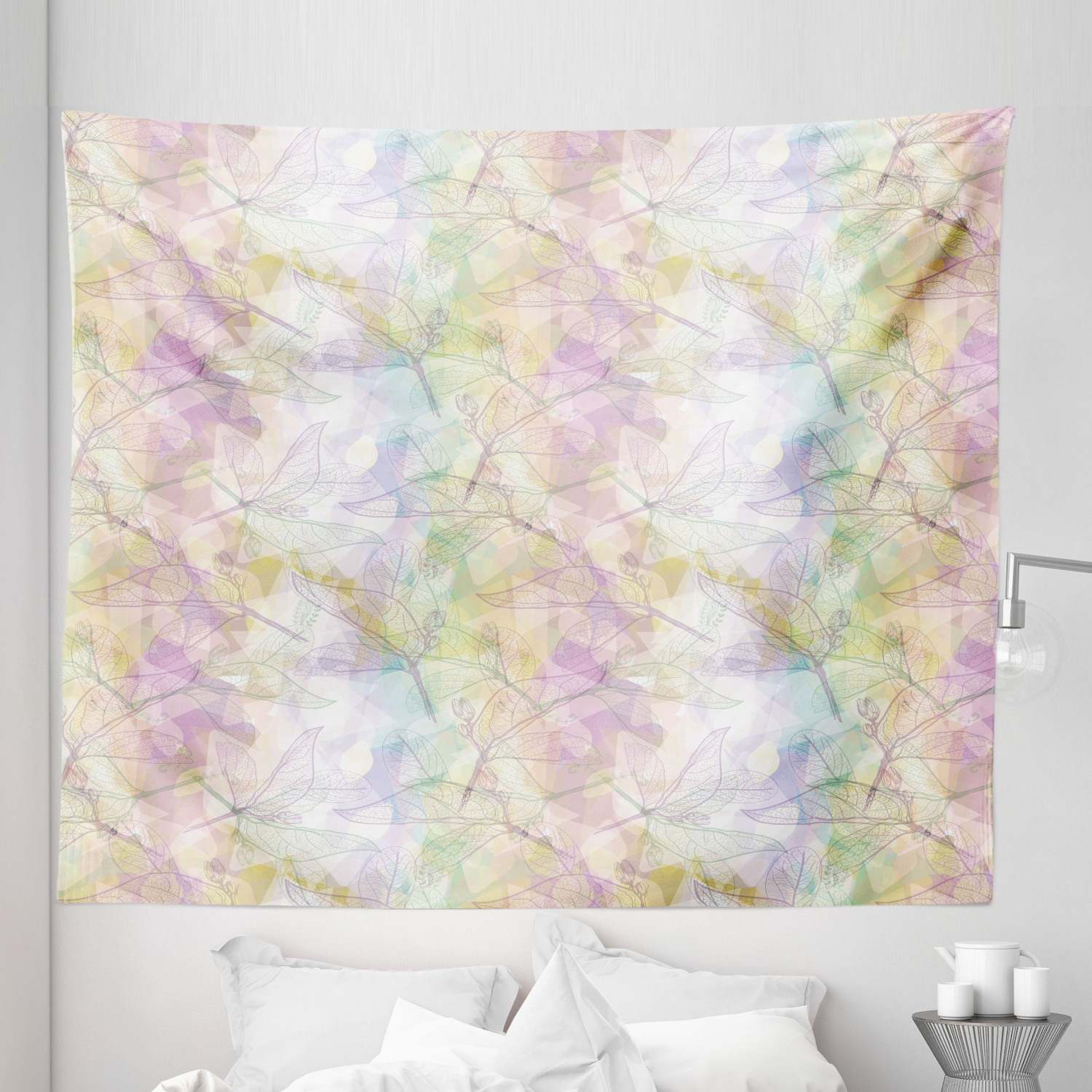 Ambesonne Floral Garden Microfiber Tapestry Wall Hanging Decor in 5 Sizes - Picture 14 of 27