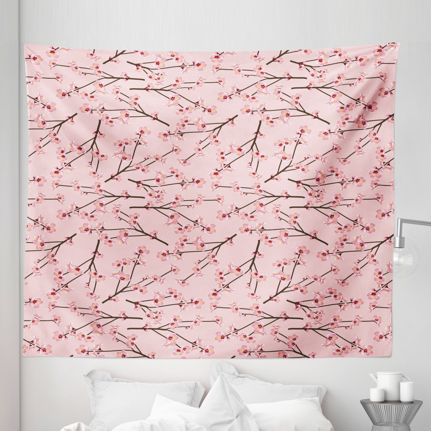 Ambesonne Floral Garden Microfiber Tapestry Wall Hanging Decor in 5 Sizes - Picture 13 of 27