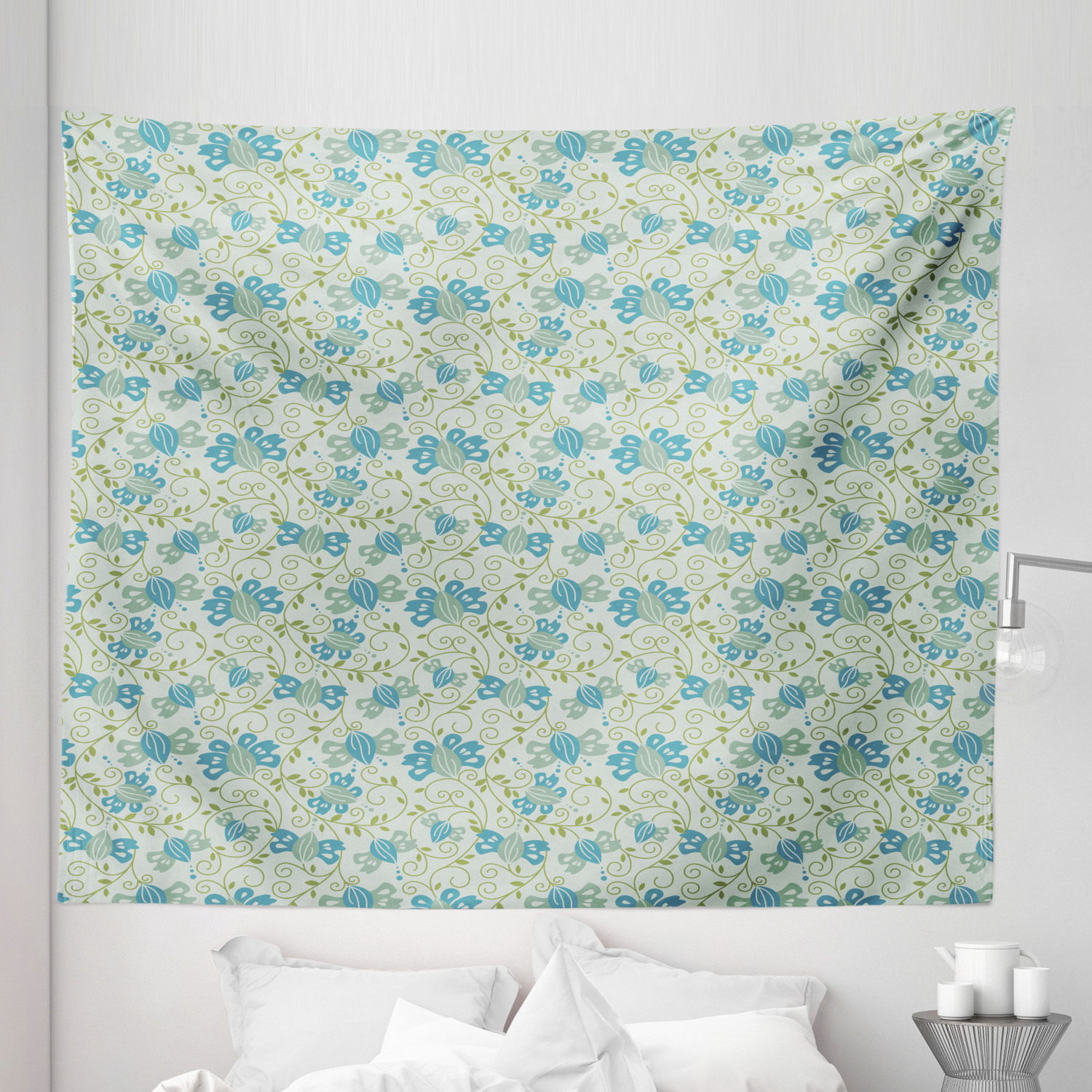 Ambesonne Floral Garden Microfiber Tapestry Wall Hanging Decor in 5 Sizes - Picture 11 of 27