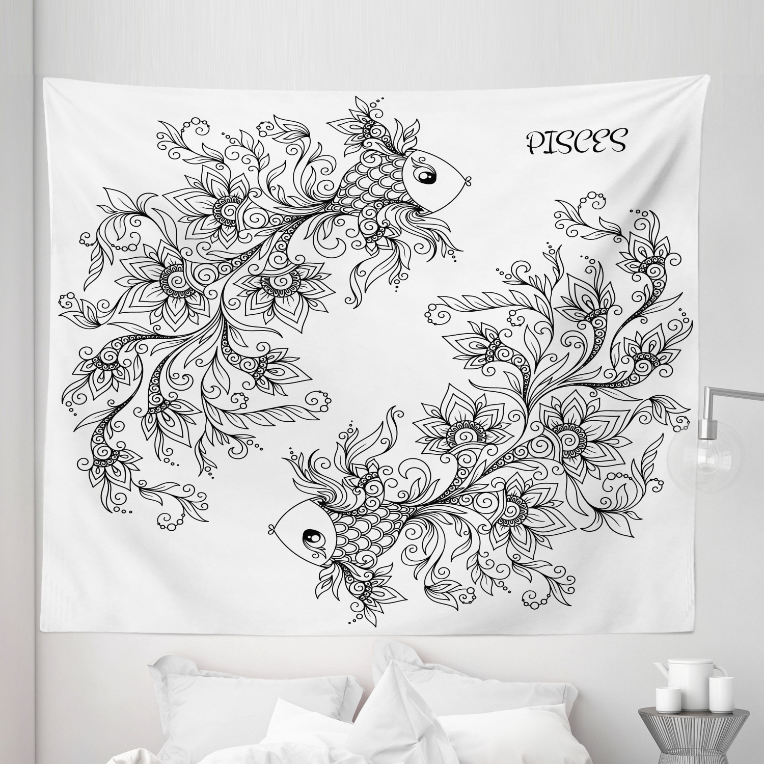 Ambesonne Floral Garden Microfiber Tapestry Wall Hanging Decor in 5 Sizes - Picture 5 of 27
