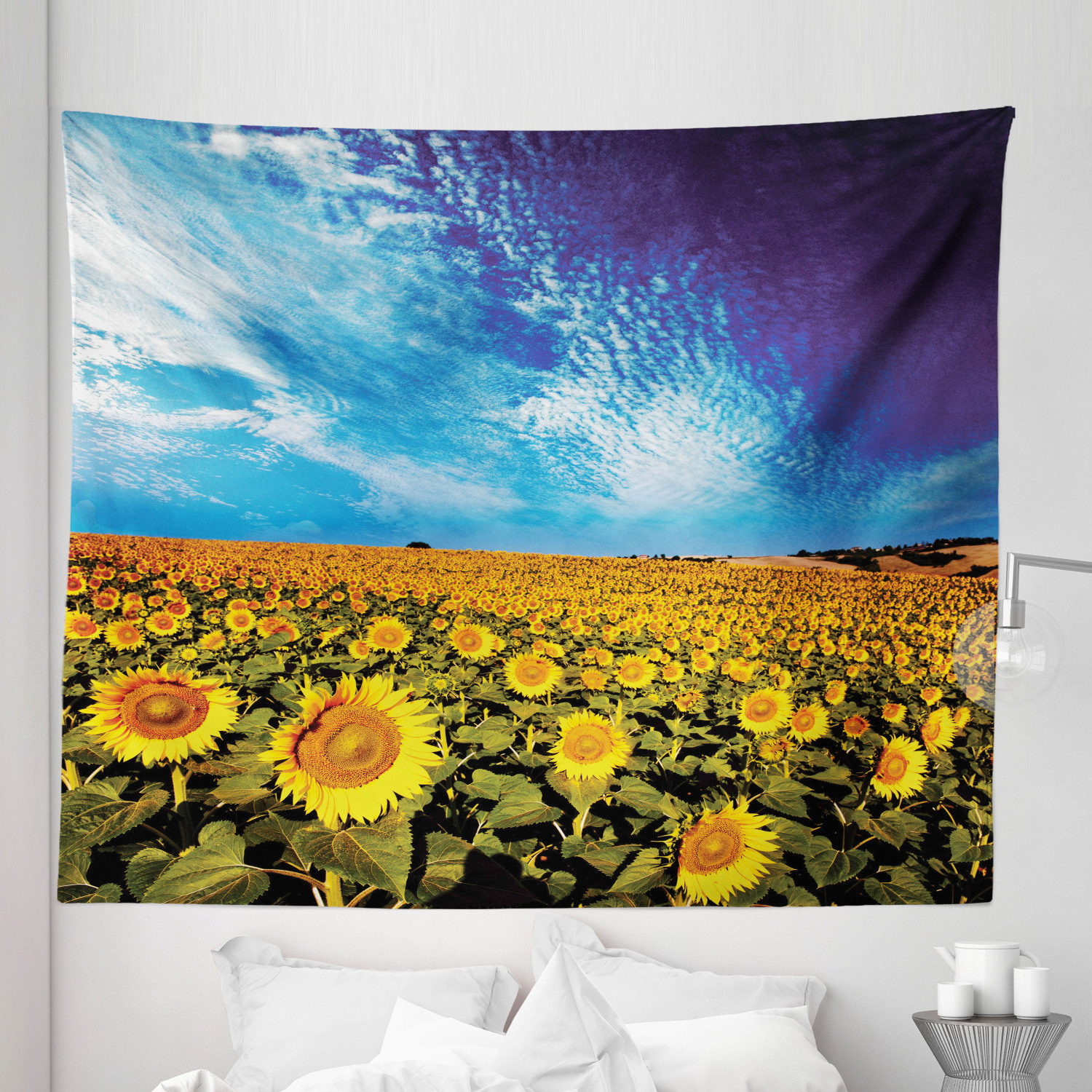 Ambesonne Floral Garden Microfiber Tapestry Wall Hanging Decor in 5 Sizes - Picture 24 of 27