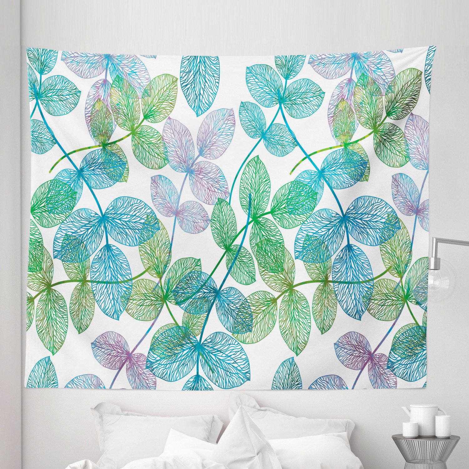 Ambesonne Floral Garden Microfiber Tapestry Wall Hanging Decor in 5 Sizes - Picture 12 of 27