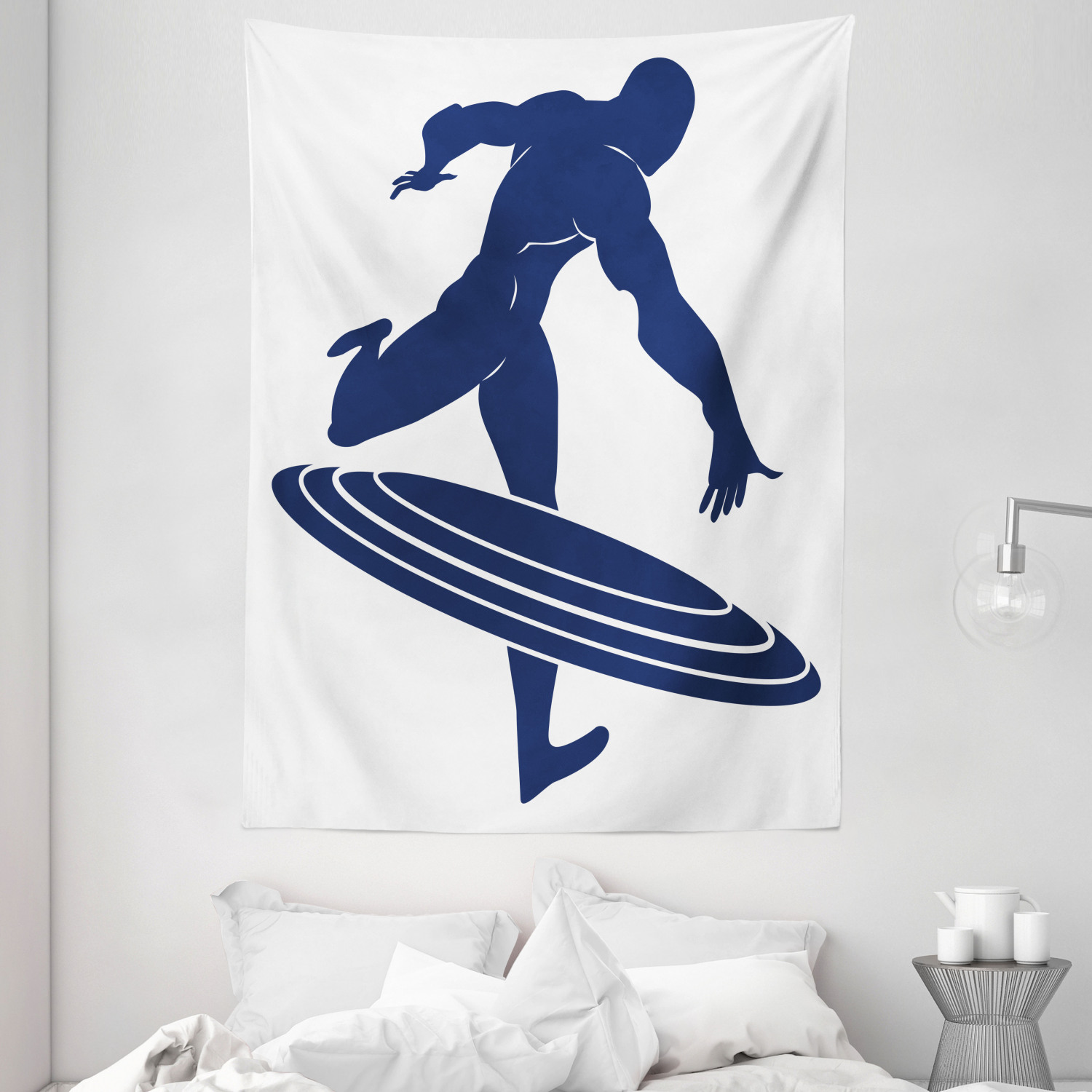 Superhero Tapestry Muscular Hero Man Print Wall Hanging Decor - Picture 3 of 3