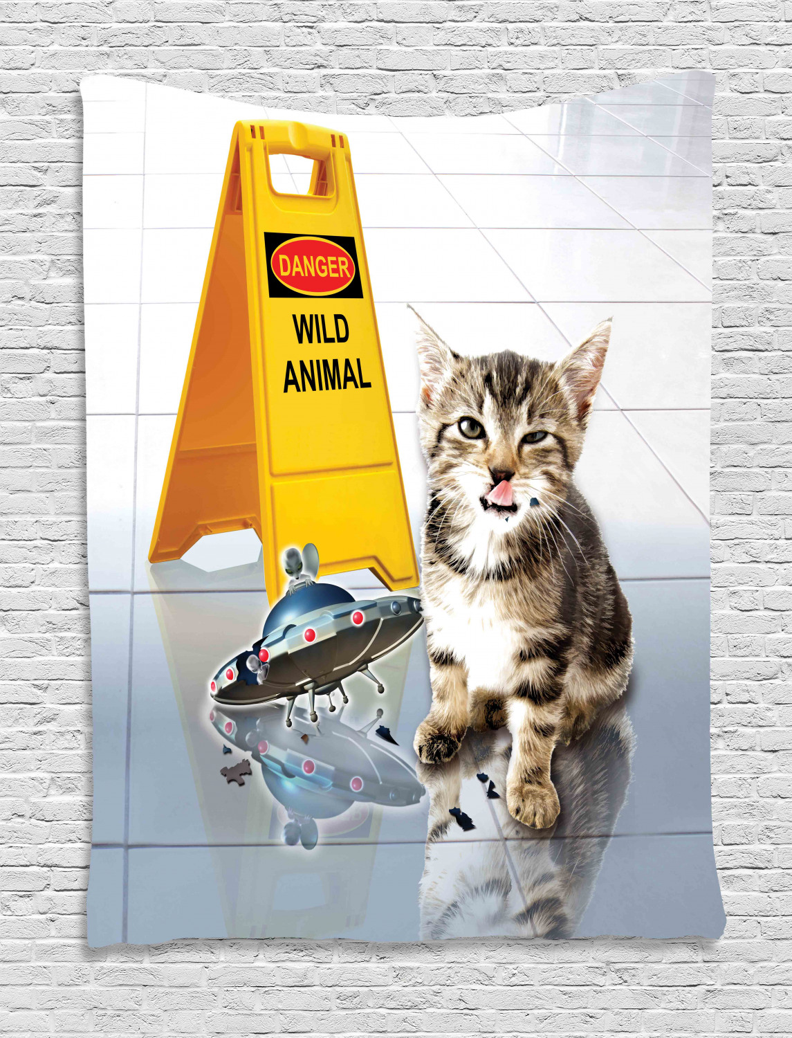 Funny Animal Tapestry Wall Hanging Form Decoration for Room 2 Sizes eBay