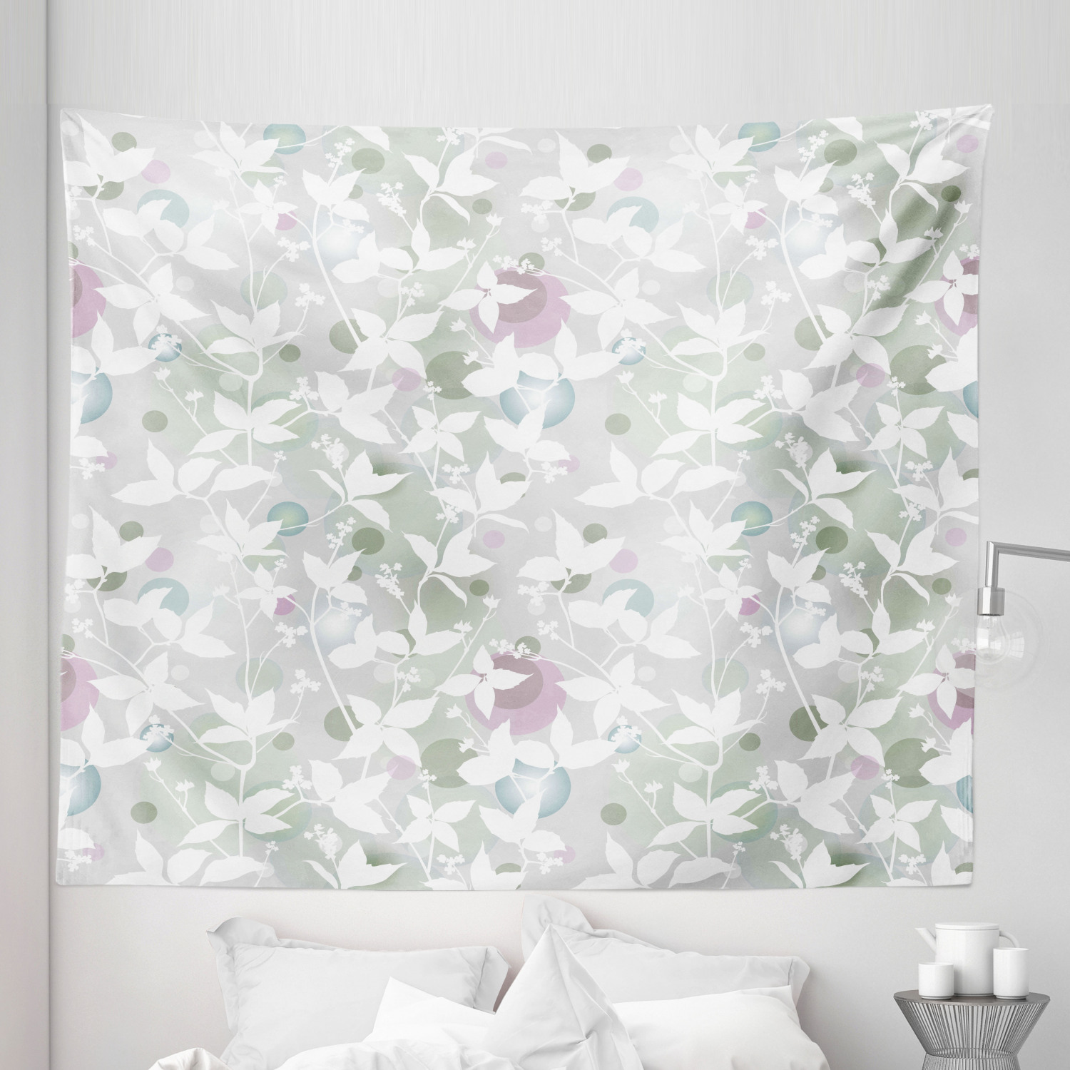 Ambesonne Floral Botany Microfiber Tapestry Wall Hanging Decor in 5 Sizes - Picture 40 of 42