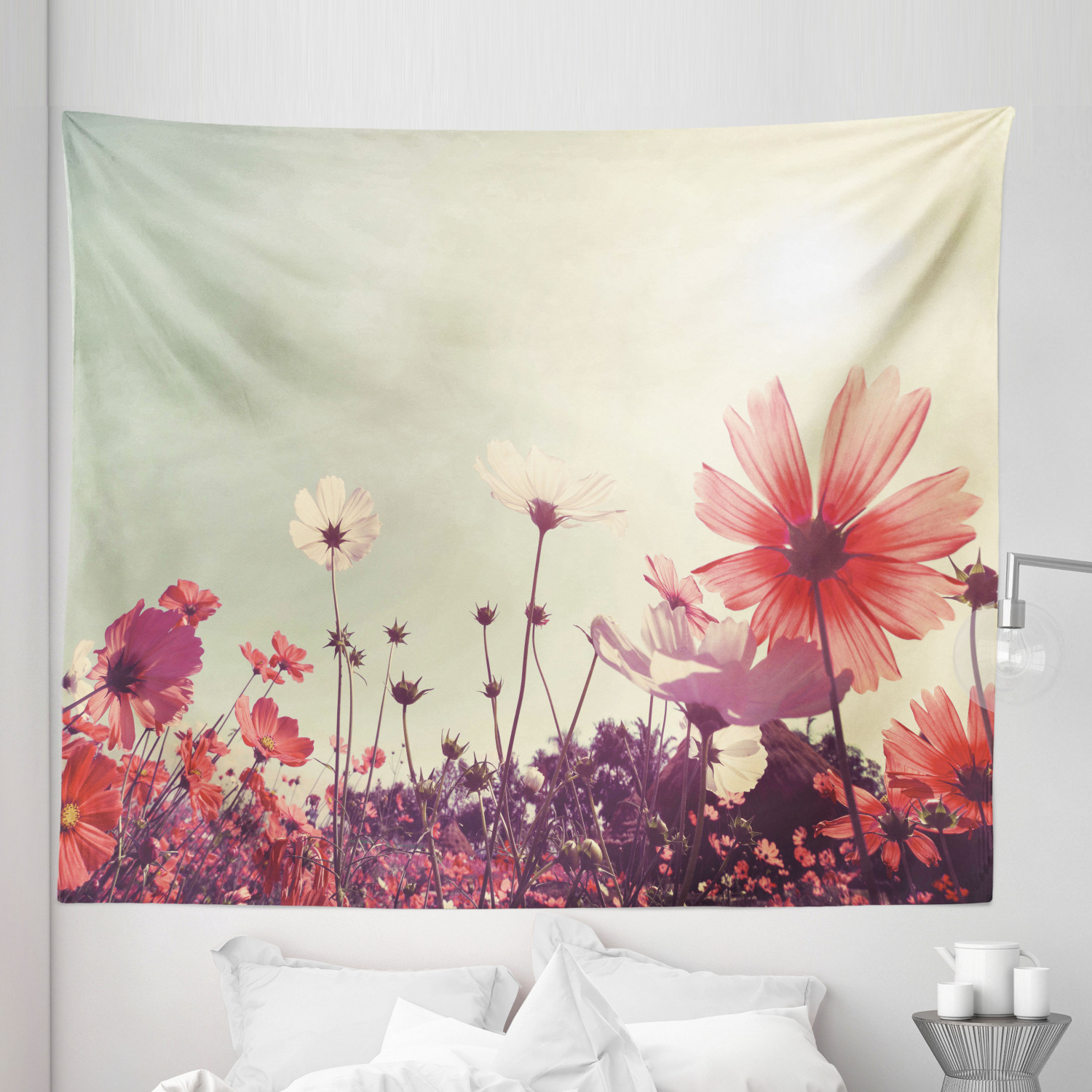 Ambesonne Floral Botany Microfiber Tapestry Wall Hanging Decor in 5 Sizes - Picture 38 of 42