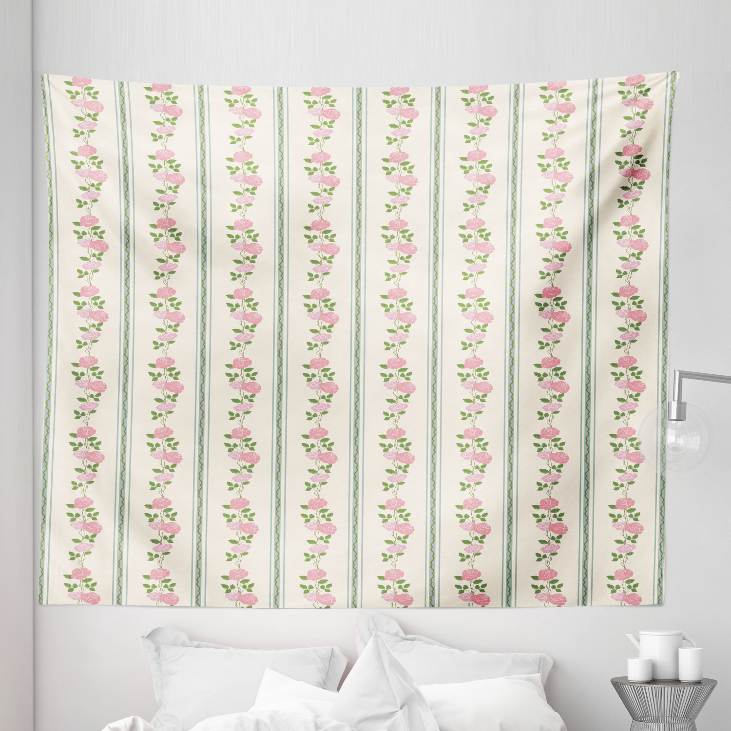 Ambesonne Floral Botany Microfiber Tapestry Wall Hanging Decor in 5 Sizes - Picture 19 of 42