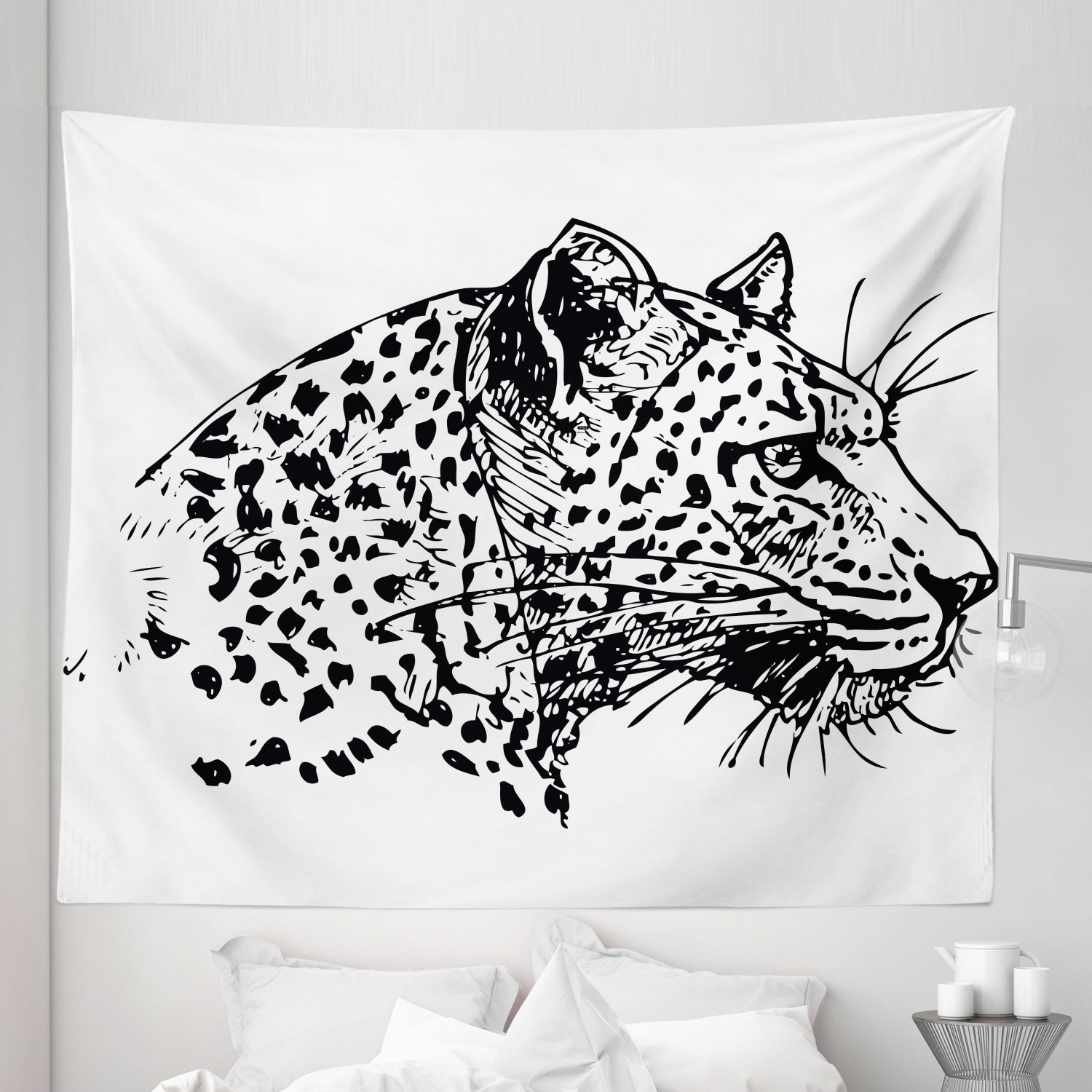 Ambesonne Animal Art Microfiber Tapestry Wall Hanging Decor in 5 Sizes - Picture 30 of 42