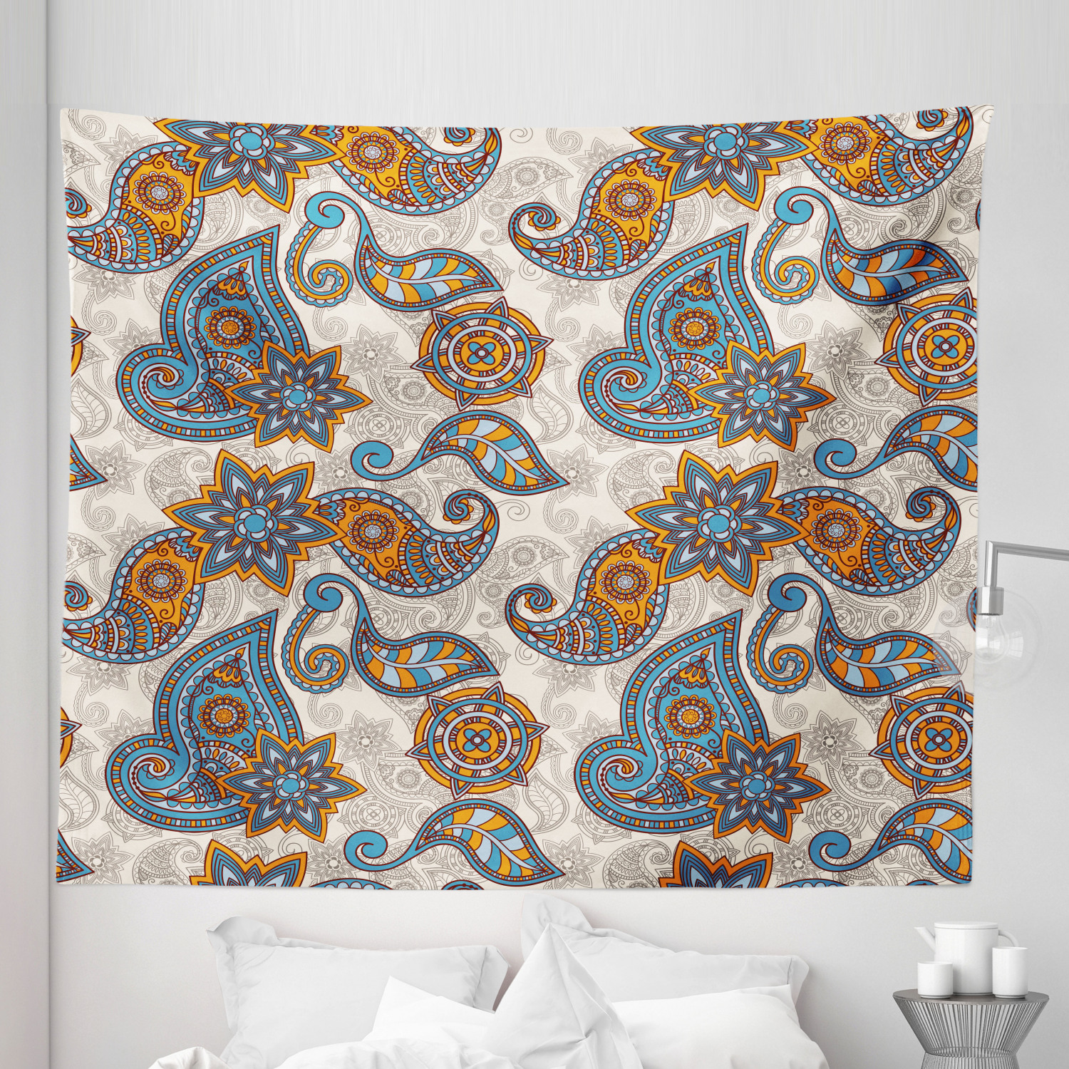 Ambesonne Floral Botany Microfiber Tapestry Wall Hanging Decor in 5 Sizes - Picture 25 of 42