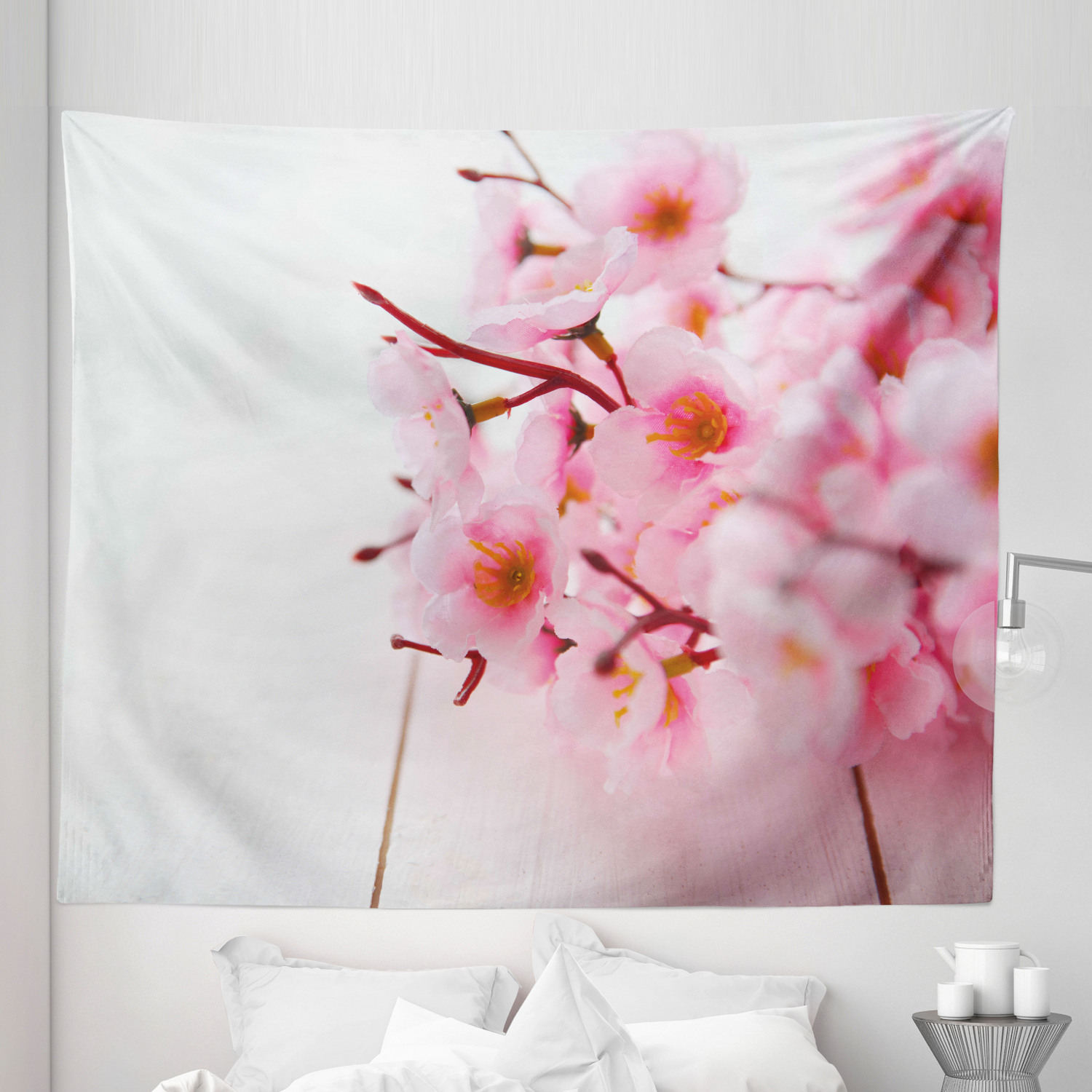 Ambesonne Floral Botany Microfiber Tapestry Wall Hanging Decor in 5 Sizes - Picture 8 of 42