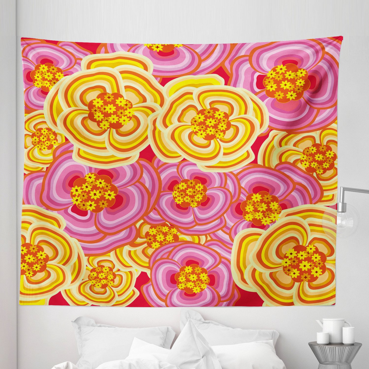 Ambesonne Floral Botany Microfiber Tapestry Wall Hanging Decor in 5 Sizes - Picture 21 of 42