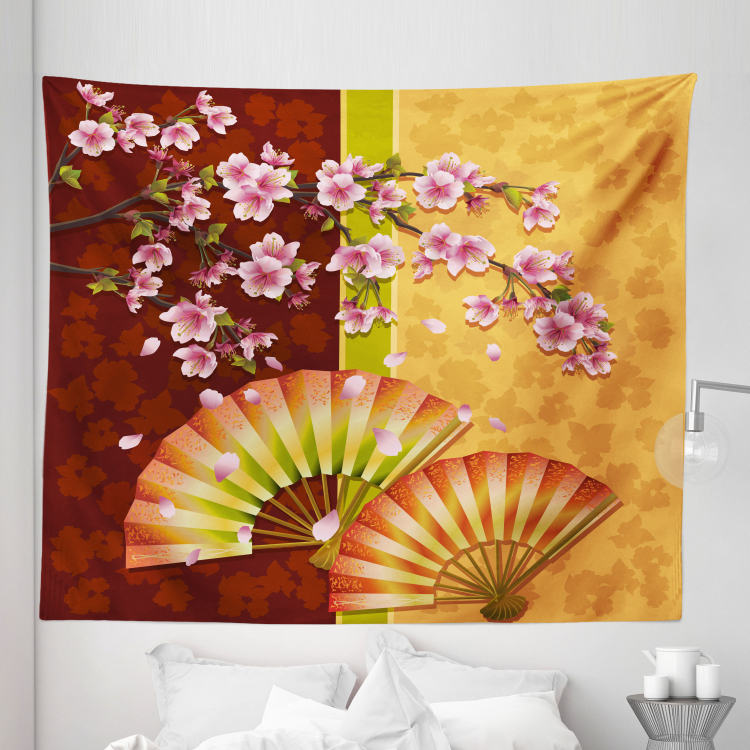 Ambesonne Floral Bunch Microfiber Tapestry Wall Hanging Decor in 5 Sizes - Picture 32 of 42
