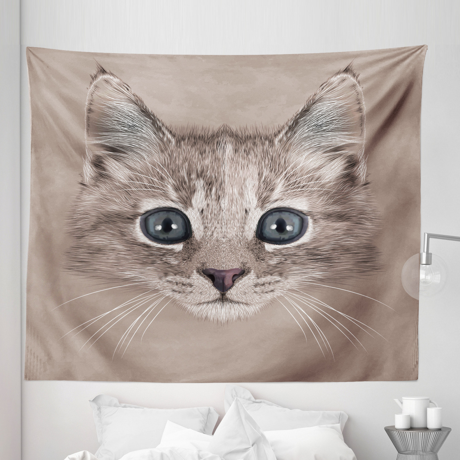 Ambesonne Animal Art Microfiber Tapestry Wall Hanging Decor in 5 Sizes - Picture 16 of 42