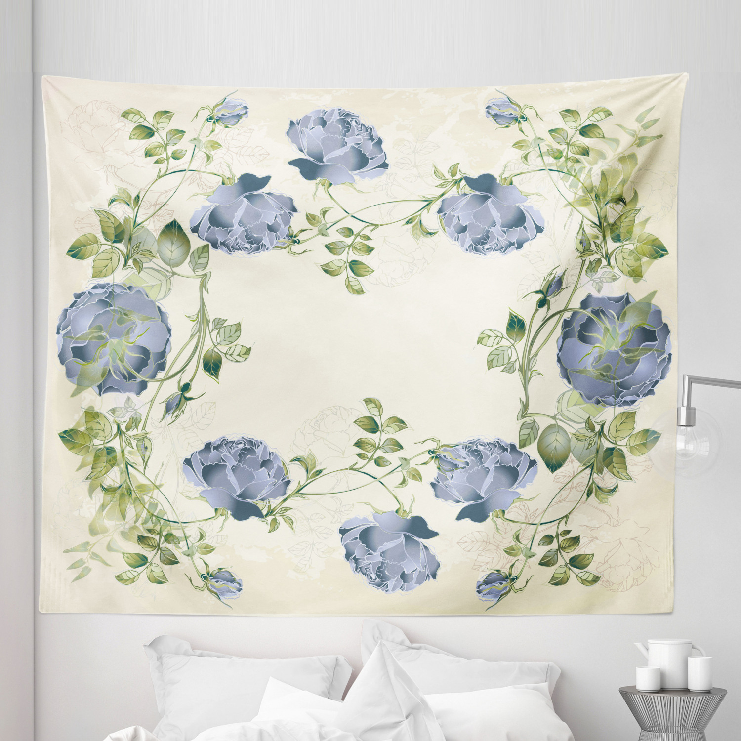 Ambesonne Floral Bunch Microfiber Tapestry Wall Hanging Decor in 5 Sizes - Picture 40 of 42