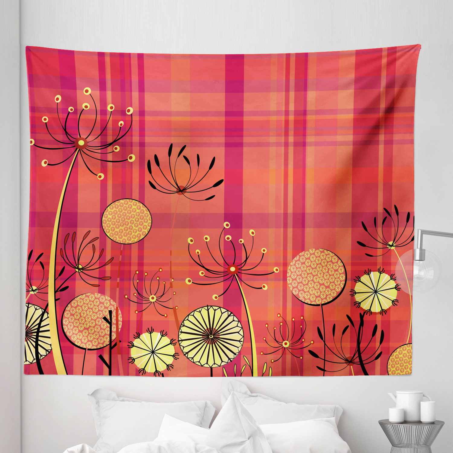 Ambesonne Floral Bunch Microfiber Tapestry Wall Hanging Decor in 5 Sizes - Picture 37 of 42