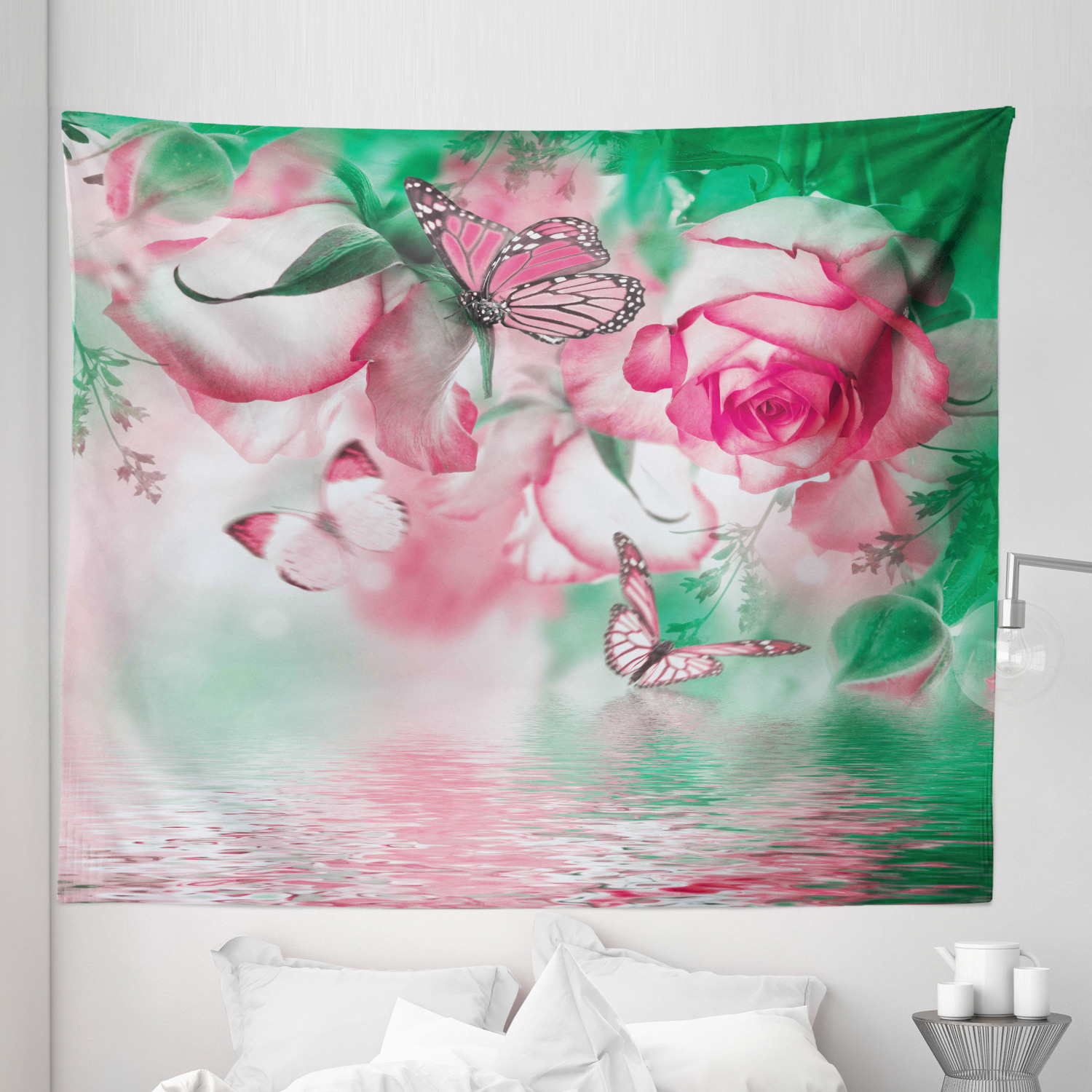 Ambesonne Floral Bunch Microfiber Tapestry Wall Hanging Decor in 5 Sizes - Picture 31 of 42