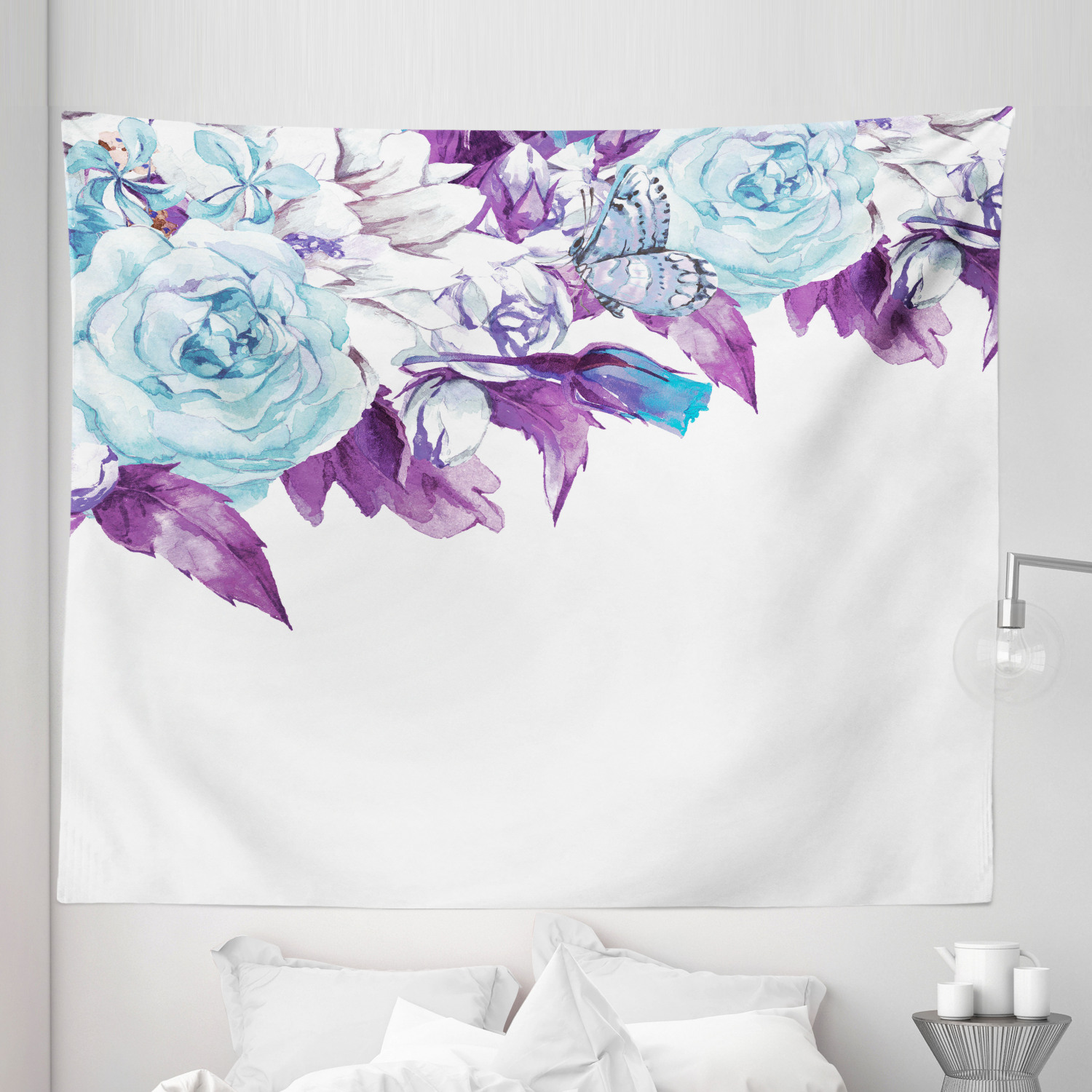 Ambesonne Floral Bunch Microfiber Tapestry Wall Hanging Decor in 5 Sizes - Picture 39 of 42