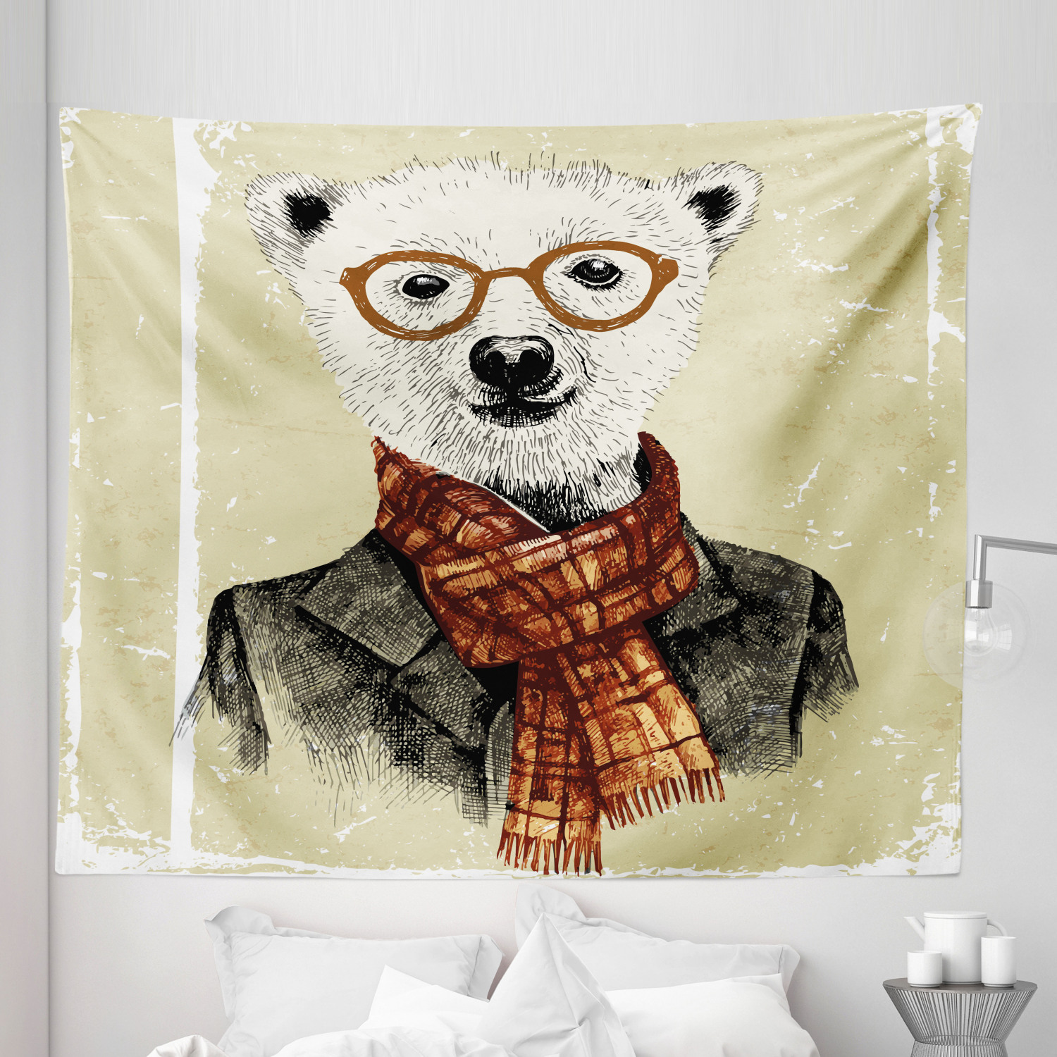 Ambesonne Animal Art Microfiber Tapestry Wall Hanging Decor in 5 Sizes - Picture 27 of 42
