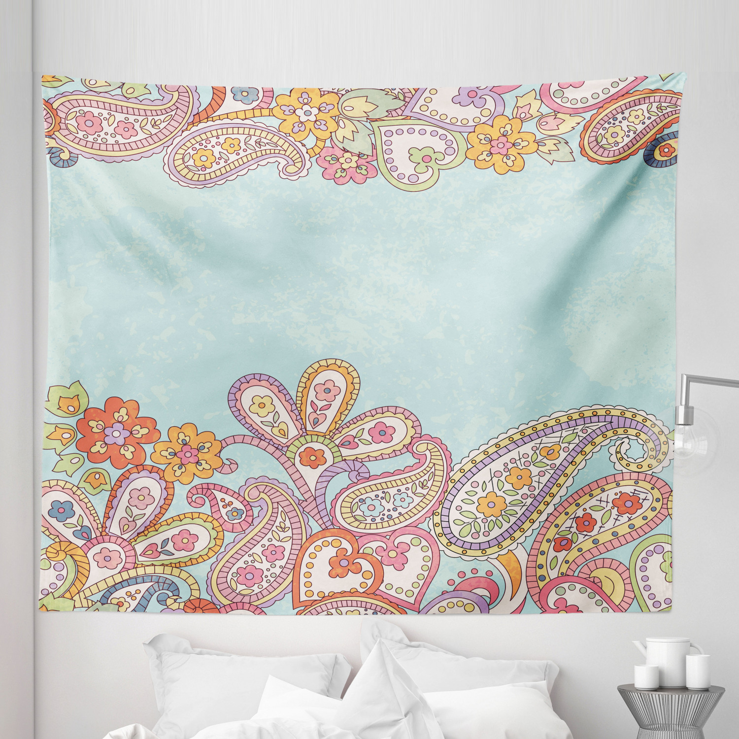Ambesonne Floral Bunch Microfiber Tapestry Wall Hanging Decor in 5 Sizes - Picture 20 of 42