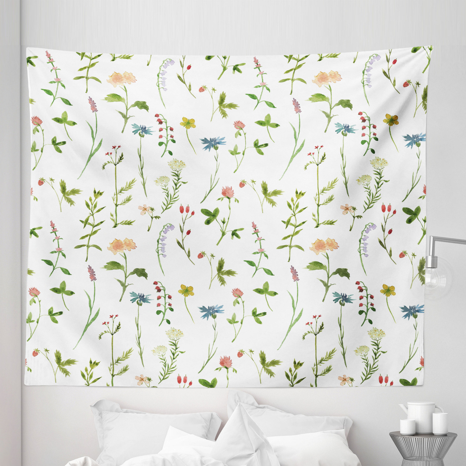 Ambesonne Floral Bunch Microfiber Tapestry Wall Hanging Decor in 5 Sizes - Picture 21 of 42