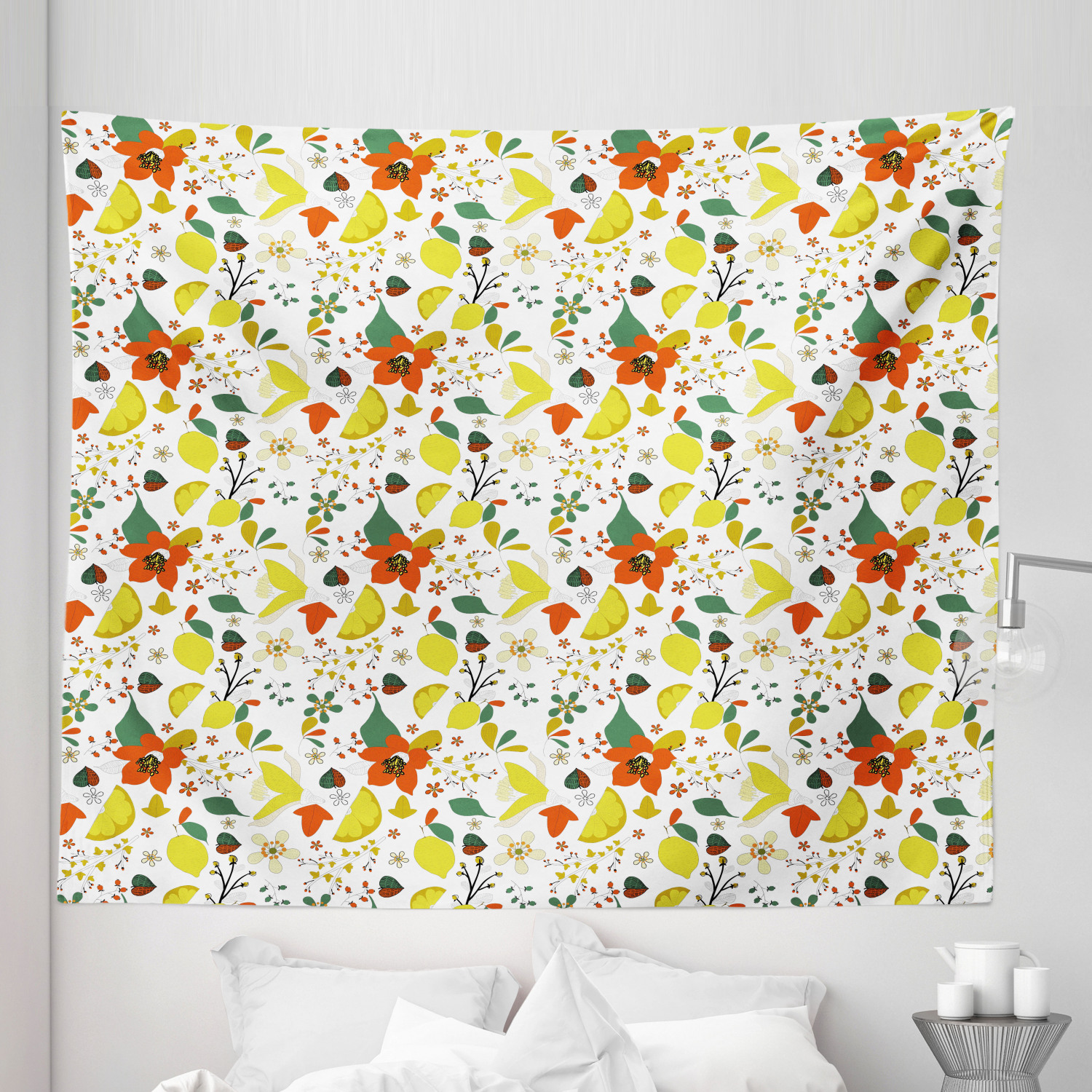 Ambesonne Floral Bunch Microfiber Tapestry Wall Hanging Decor in 5 Sizes - Picture 36 of 42