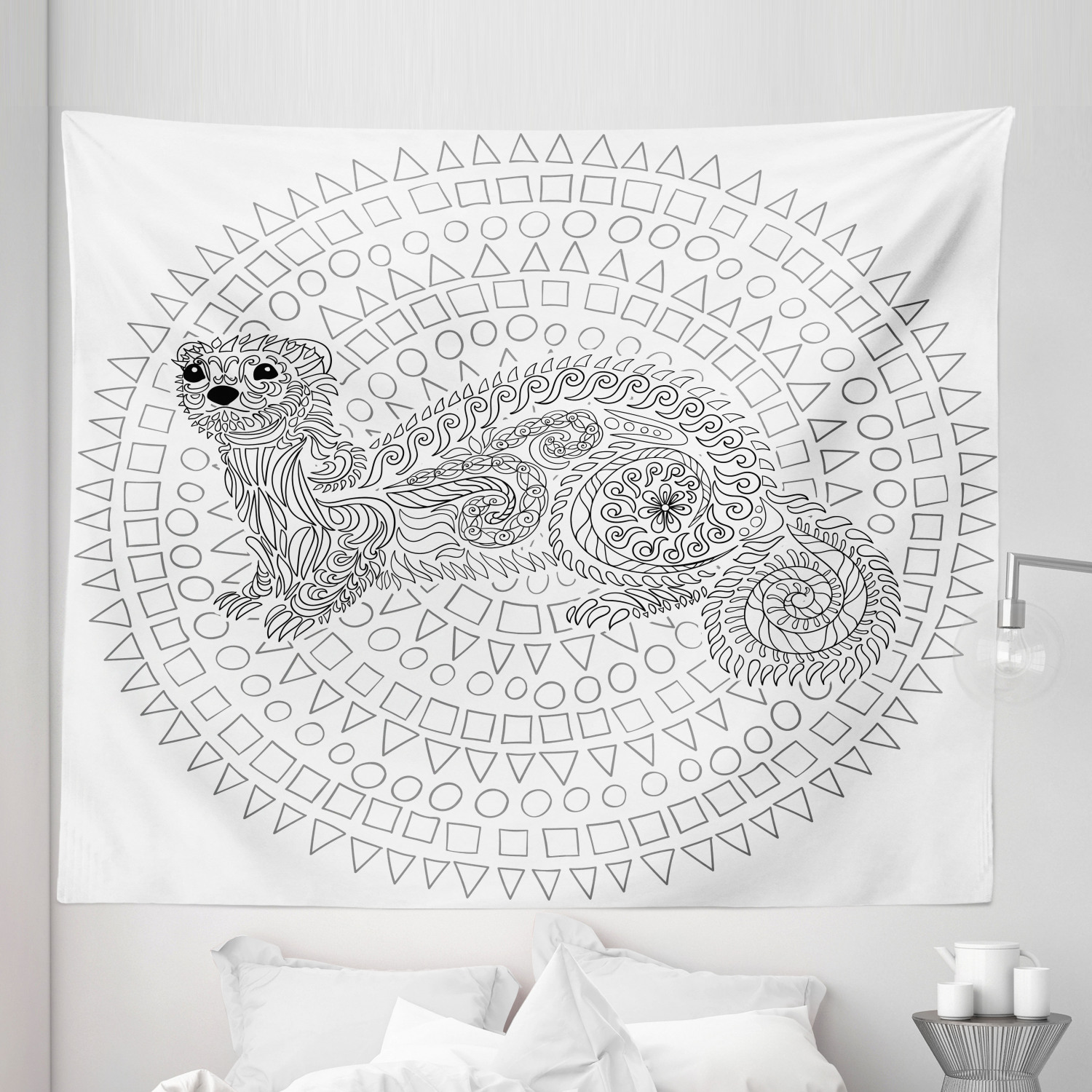 Ambesonne Animal Art Microfiber Tapestry Wall Hanging Decor in 5 Sizes - Picture 37 of 42