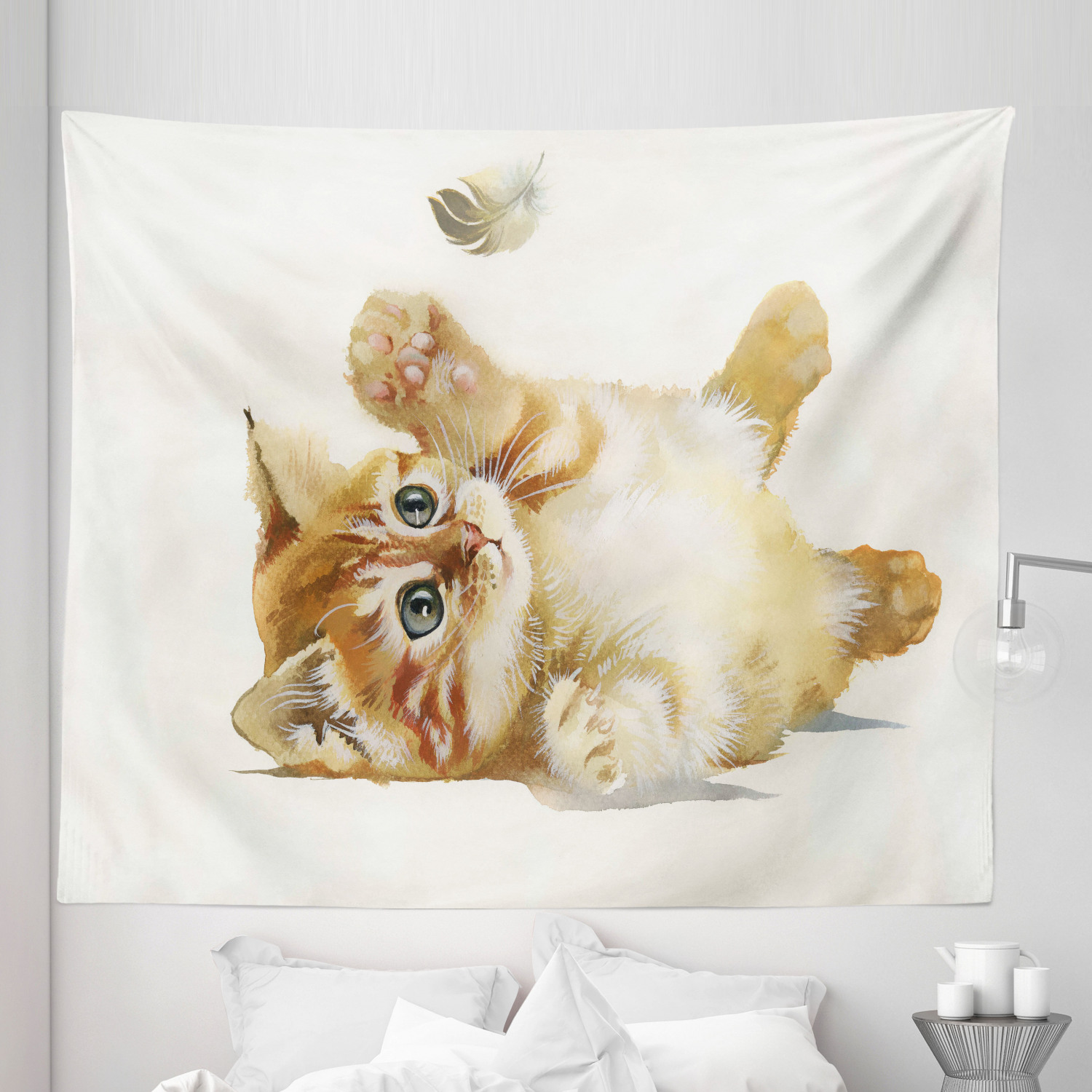 Ambesonne Animal Art Microfiber Tapestry Wall Hanging Decor in 5 Sizes - Picture 14 of 42
