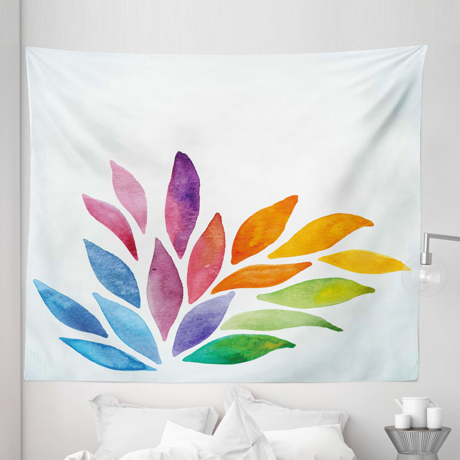 Ambesonne Floral Bunch Microfiber Tapestry Wall Hanging Decor in 5 Sizes - Picture 26 of 42