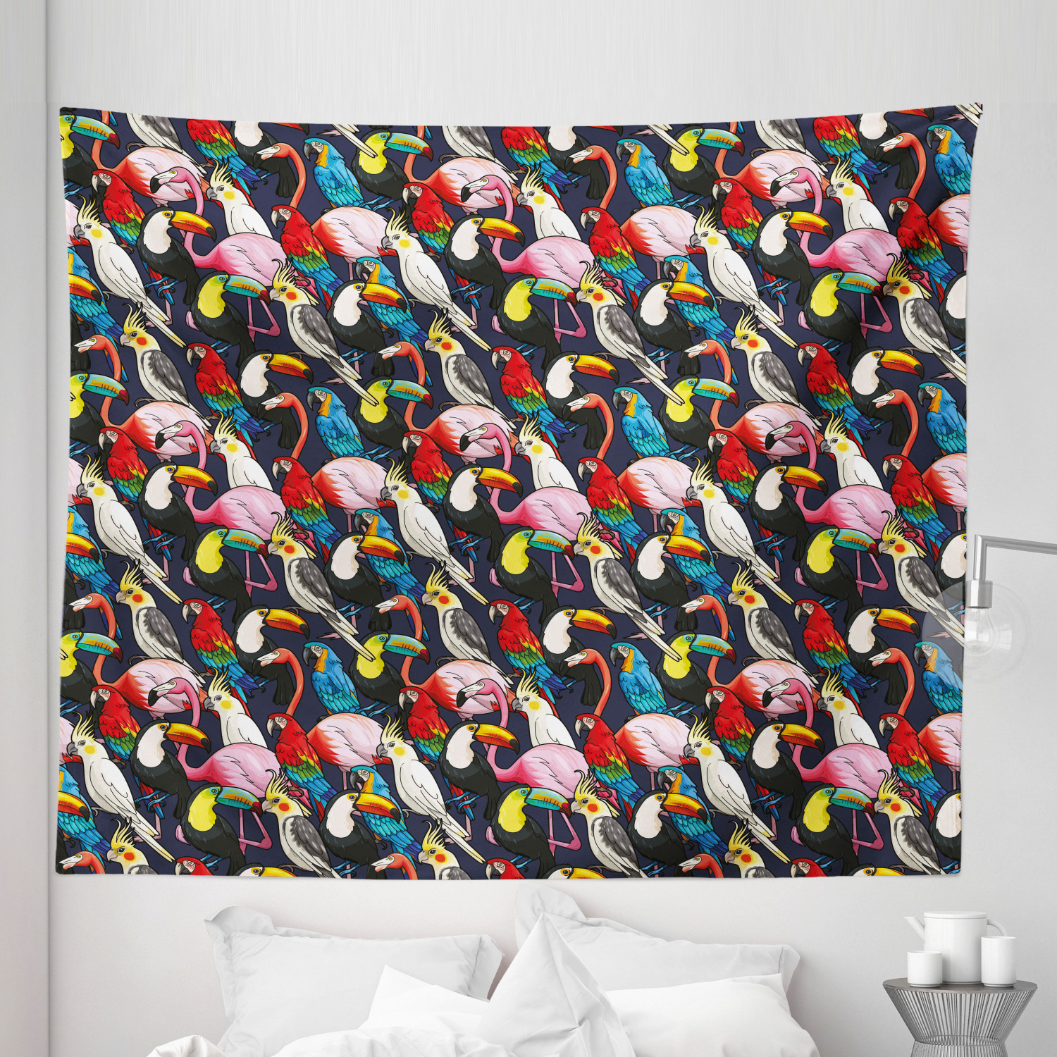 Ambesonne Animal Art Microfiber Tapestry Wall Hanging Decor in 5 Sizes - Picture 15 of 42