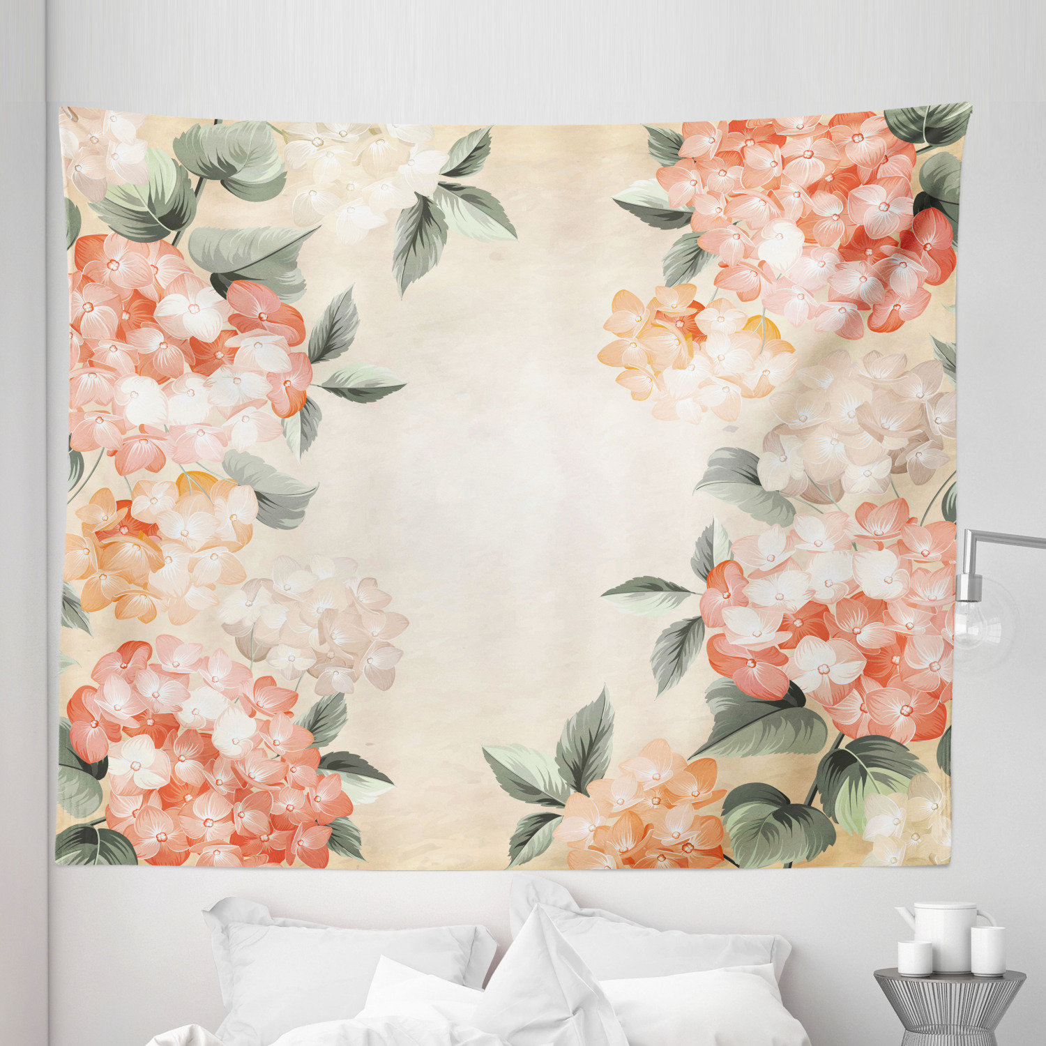 Ambesonne Floral Bunch Microfiber Tapestry Wall Hanging Decor in 5 Sizes - Picture 7 of 42