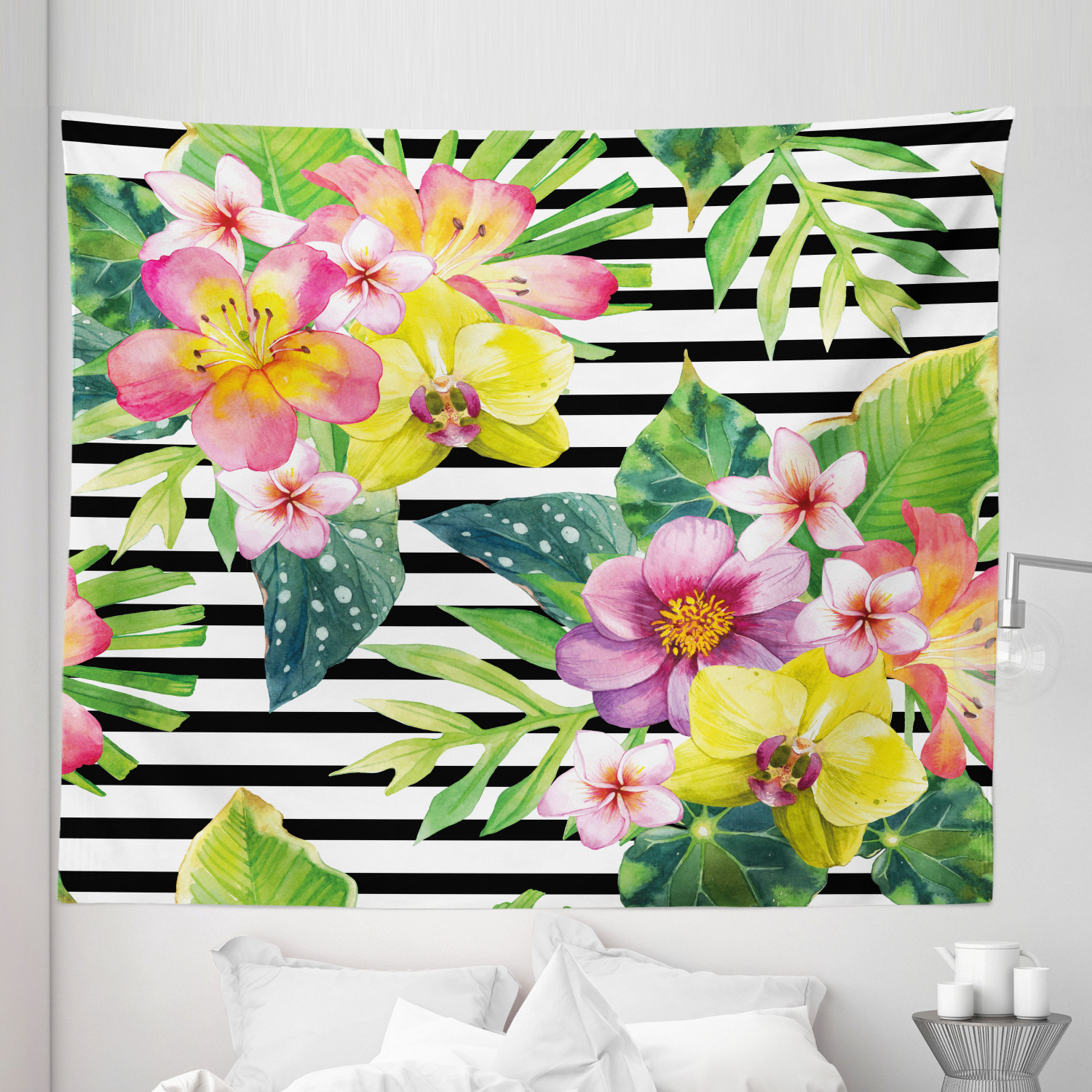 Ambesonne Floral Bunch Microfiber Tapestry Wall Hanging Decor in 5 Sizes - Picture 38 of 42
