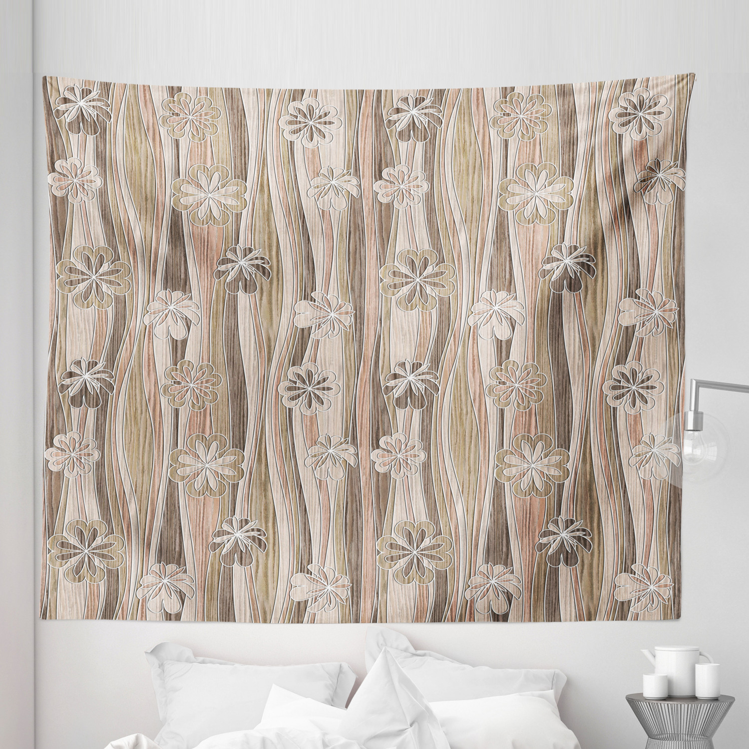 Ambesonne Floral Bunch Microfiber Tapestry Wall Hanging Decor in 5 Sizes - Picture 17 of 42